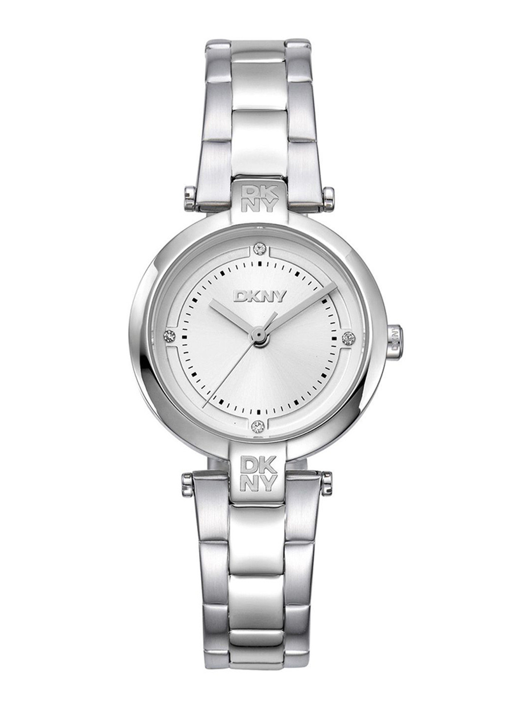 DKNY Women Brass Dial & Stainless Steel Bracelet Style Straps Analogue Watch DK1L043M0045