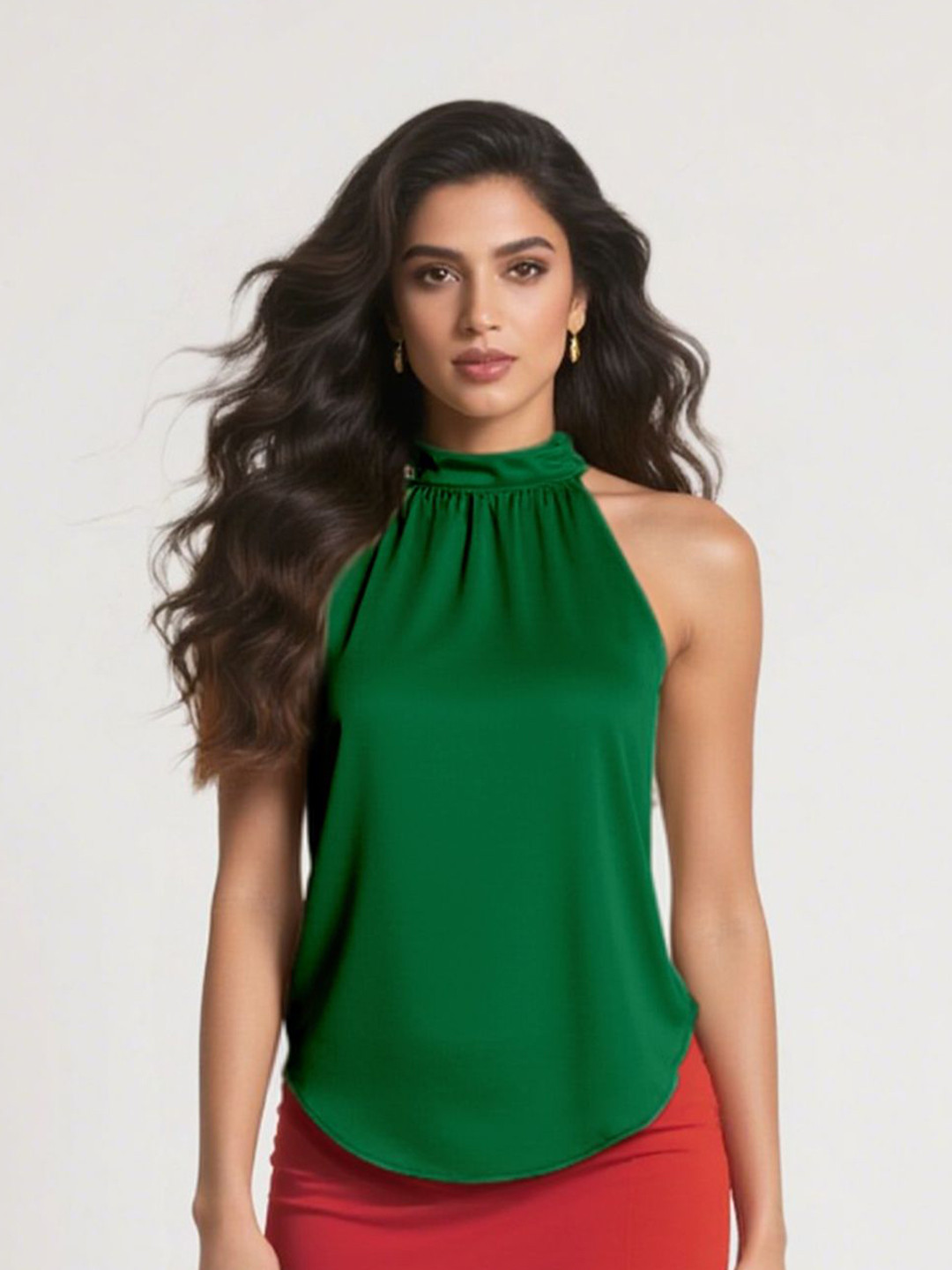 all about you Women High Neck Sleeveless Top
