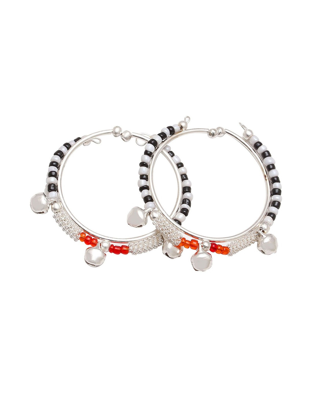 Missmister Kids Brass Silver-Plated Kada Bracelet