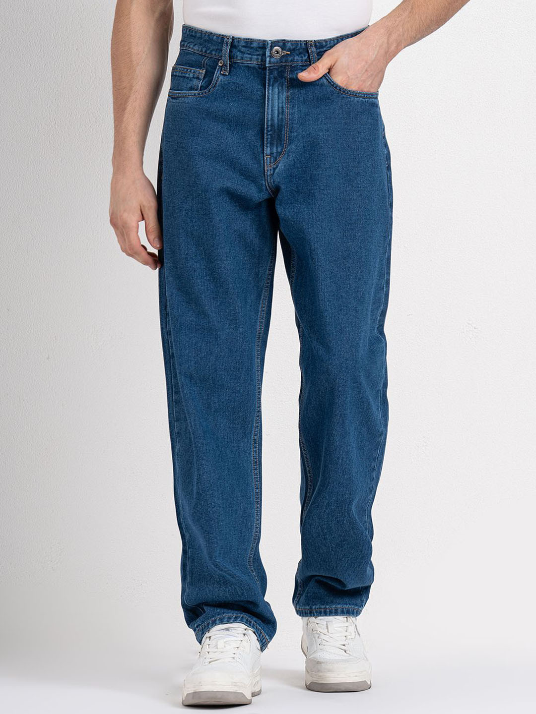 Red Tape Men Mid-Rise Baggy Jeans