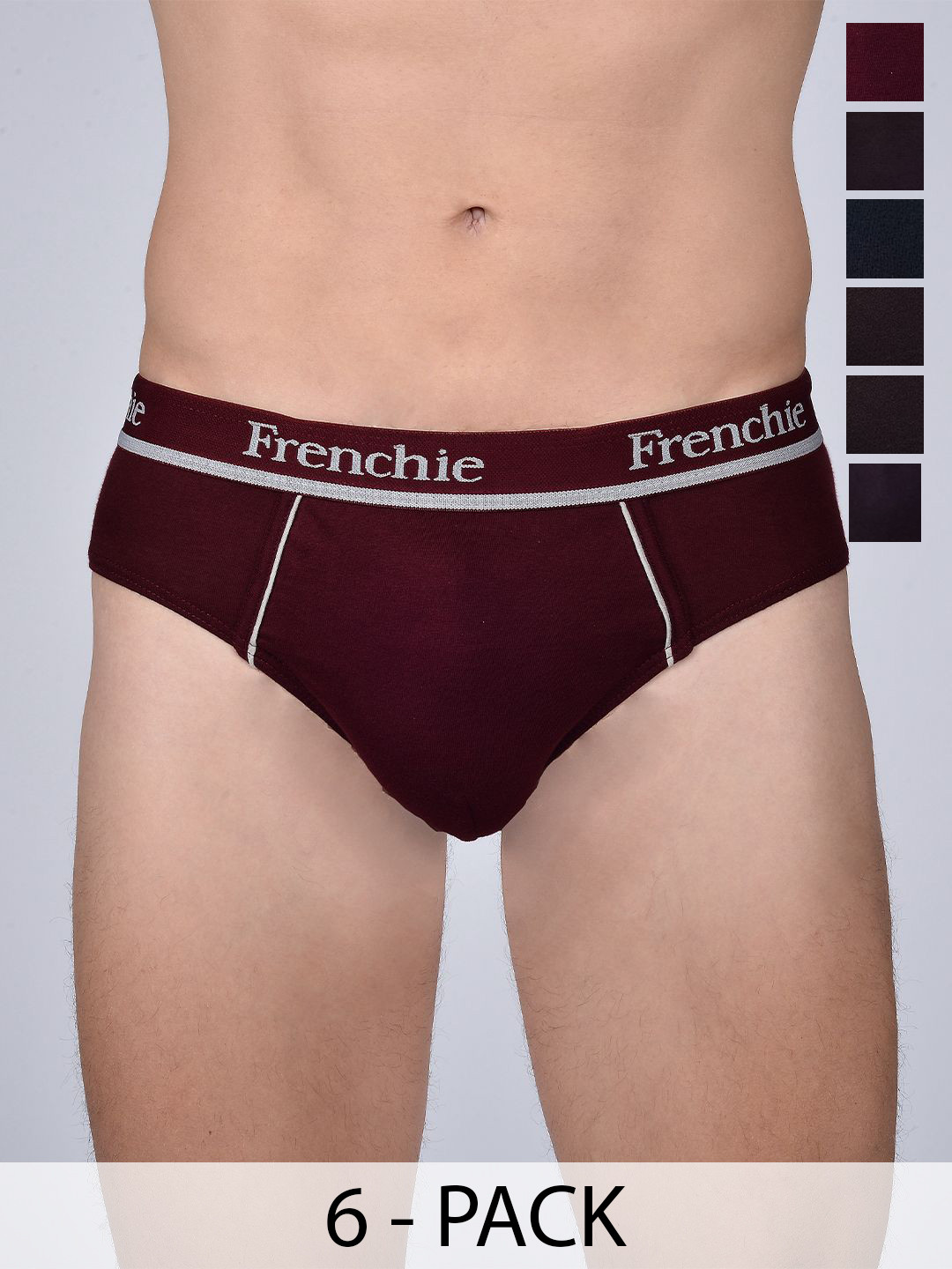 FRENCHIE Pack Of 6 Mid-Rise Basic BriefsFR-MI-BF-PRO-1P-IN-PO6-110
