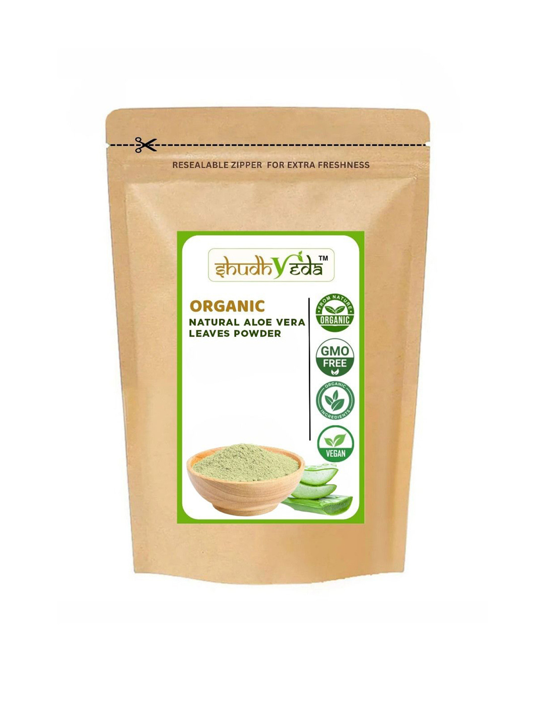 Shudhveda Organic Aloe Vera Leaf Powder - 450 g
