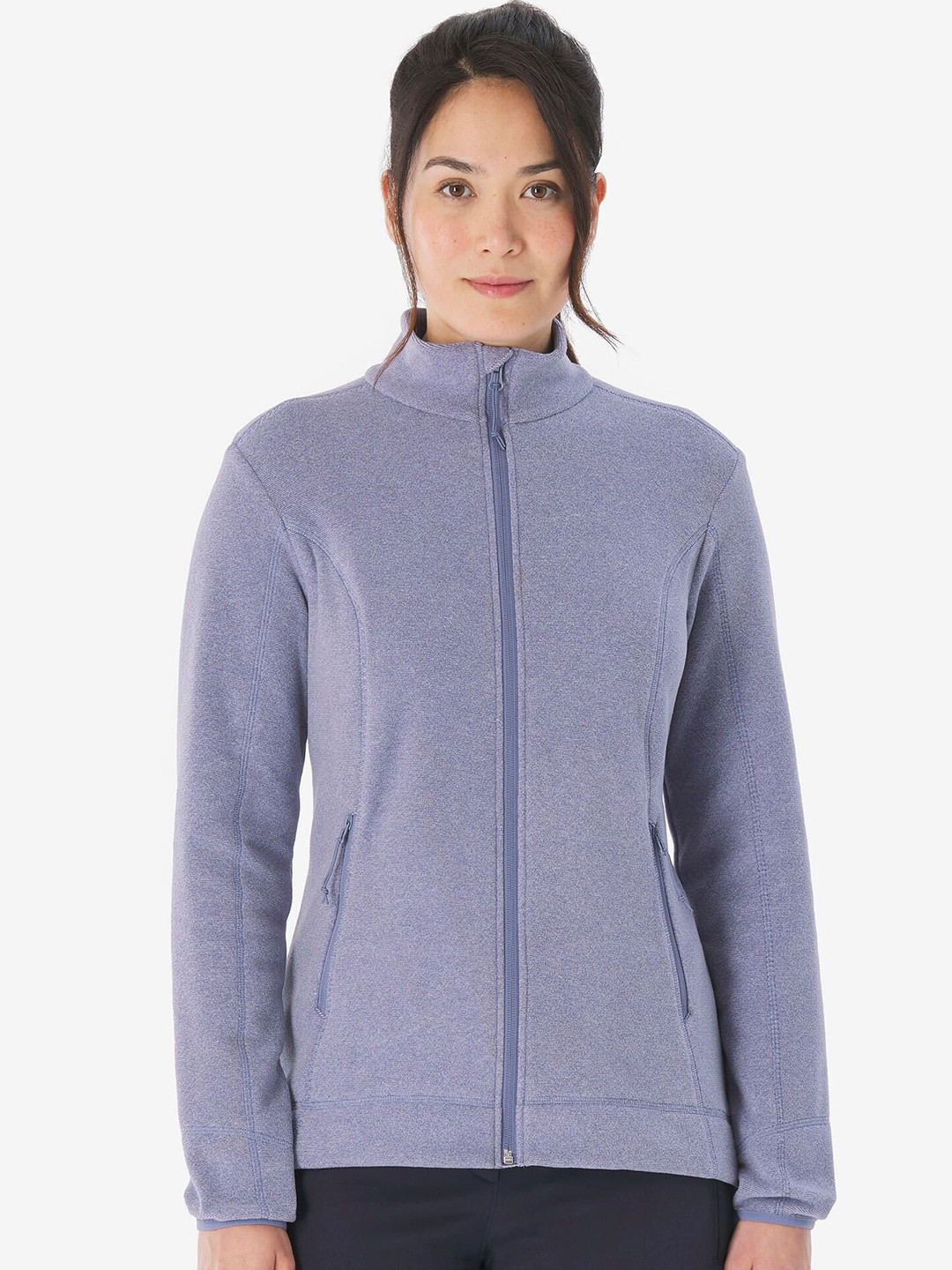 Decathlon QUECHUA Women Purple Hiking Fleece Jacket