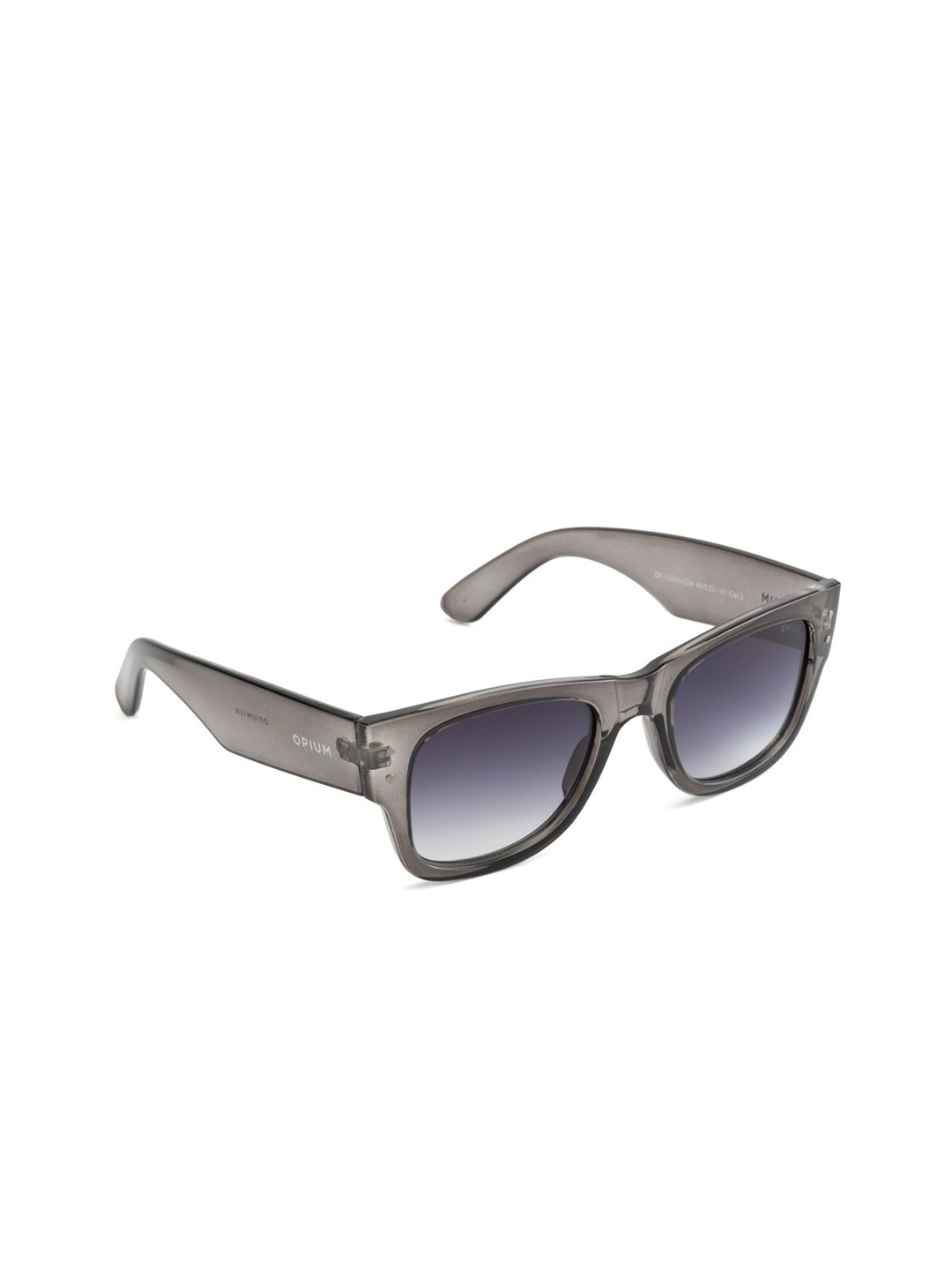 OPIUM Unisex Blue Lens & Brown Lightweight Wayfarer Sunglasses with UV Protected Lens