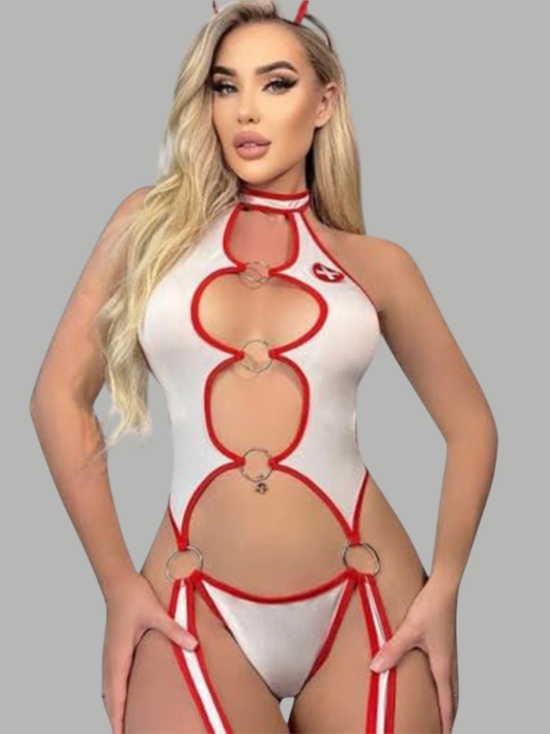 G Heist Sheer Cut-out Baby Doll Lingerie