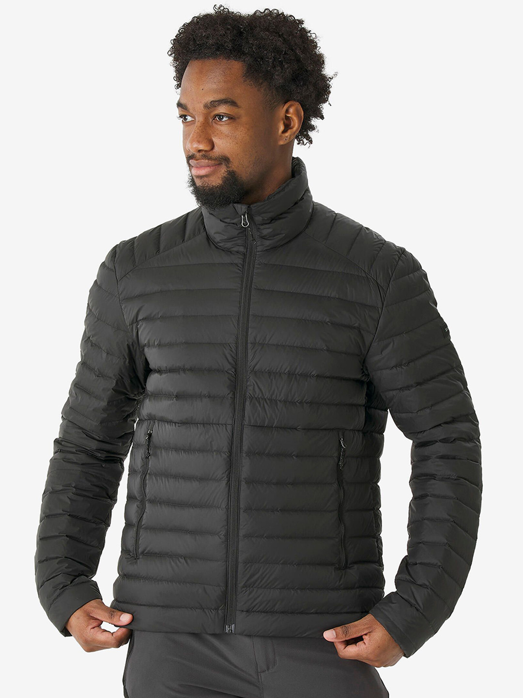 Decathlon FORCLAZ Men Black Trekking Down Jacket Upto -3 deg C