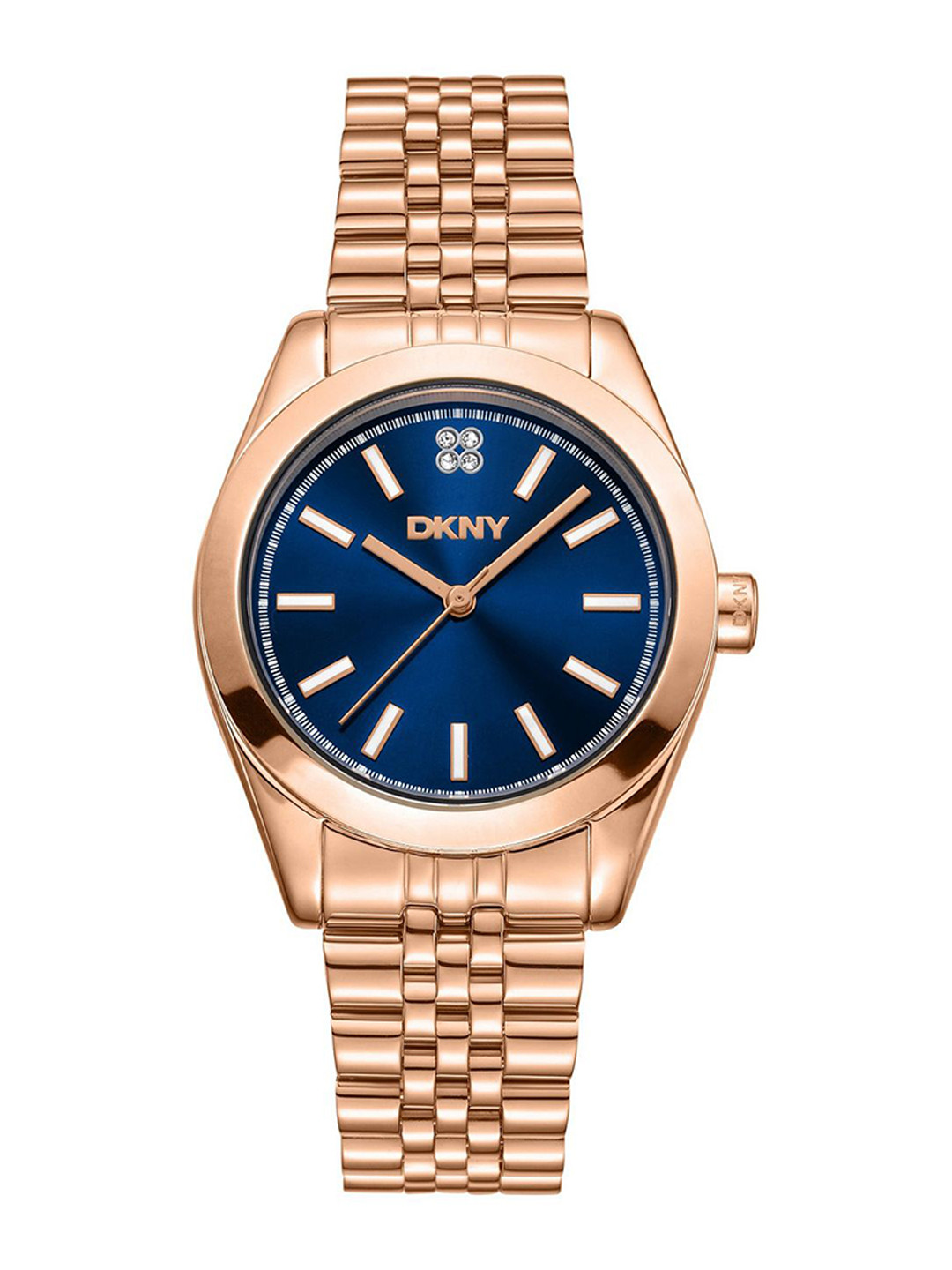 DKNY Women Nolita Midi Brass Dial & Bracelet Style Straps Analogue Watch DK1L029M0065