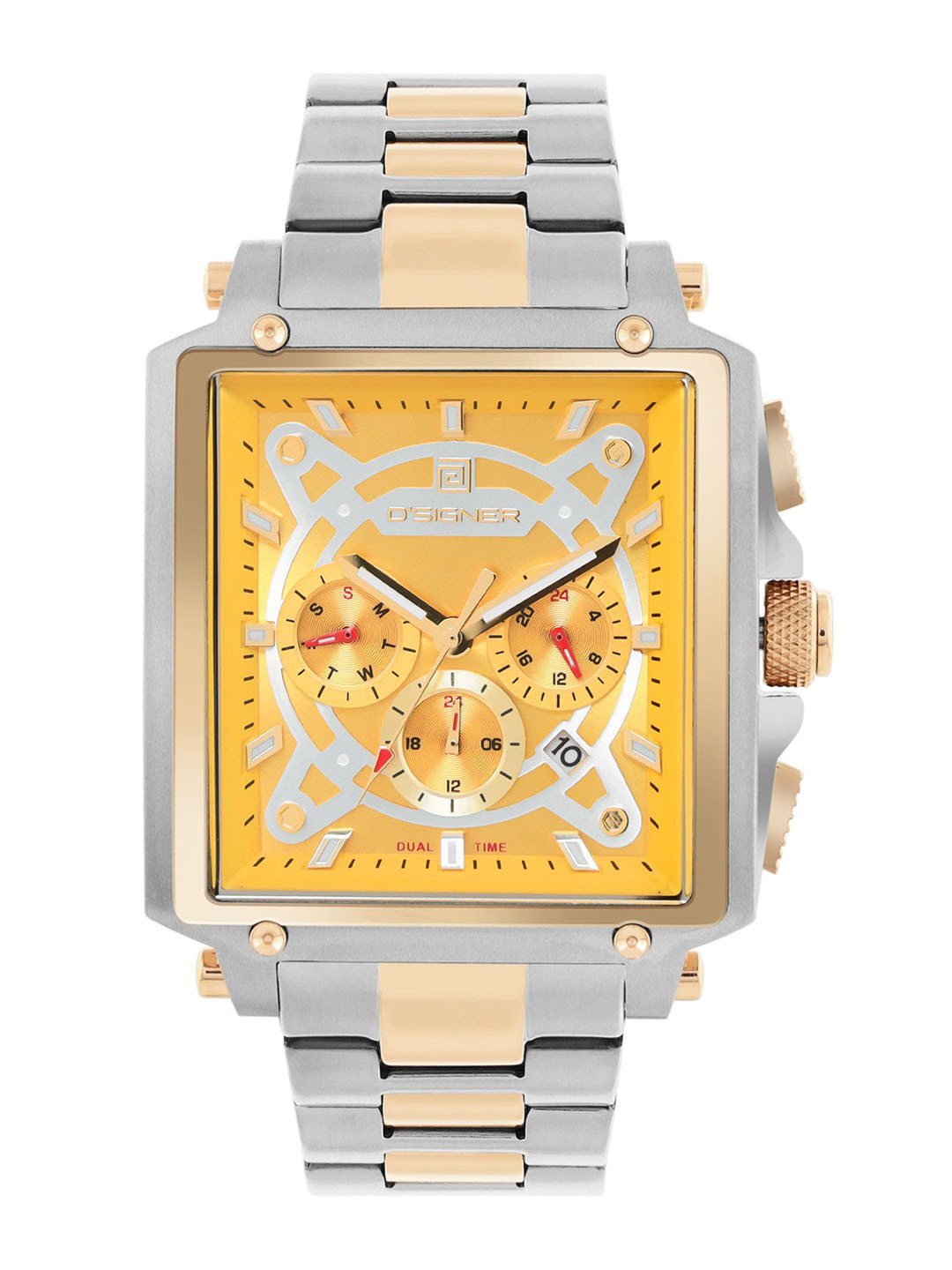 D'SIGNER Folding Clasp Men Bracelet Style Straps Analogue Watch 851TM.4G