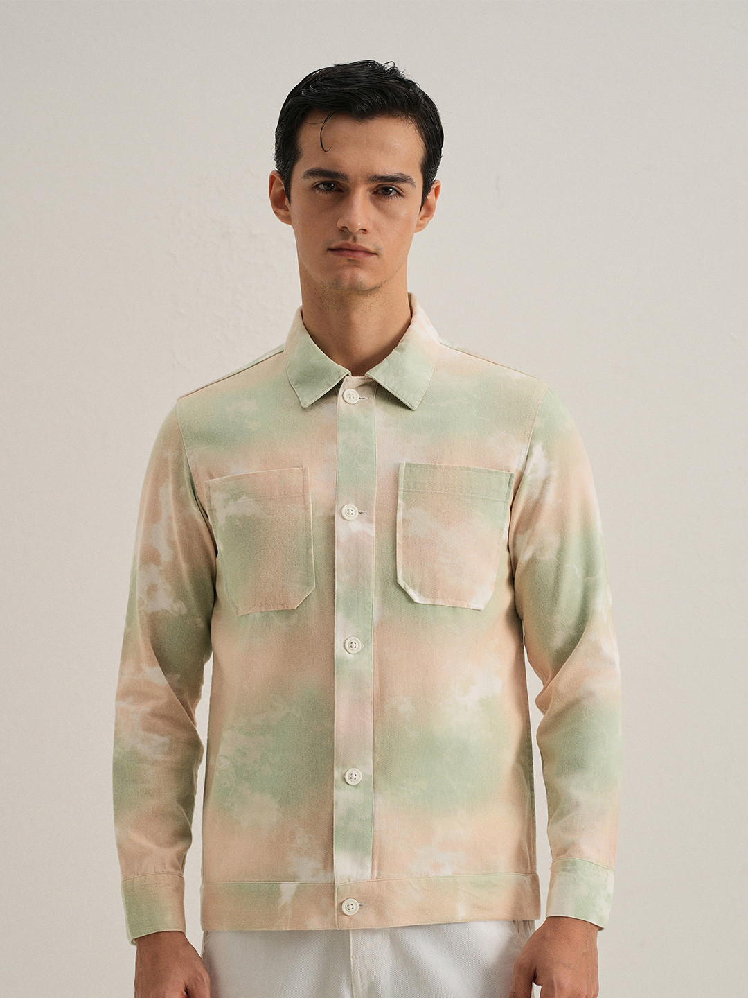 Banana Club Men Tie & Dye Shacket