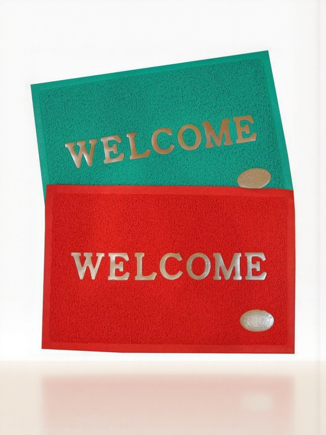 RJVT Pack Of 2 Polyester 1400 GSM Bath Rugs