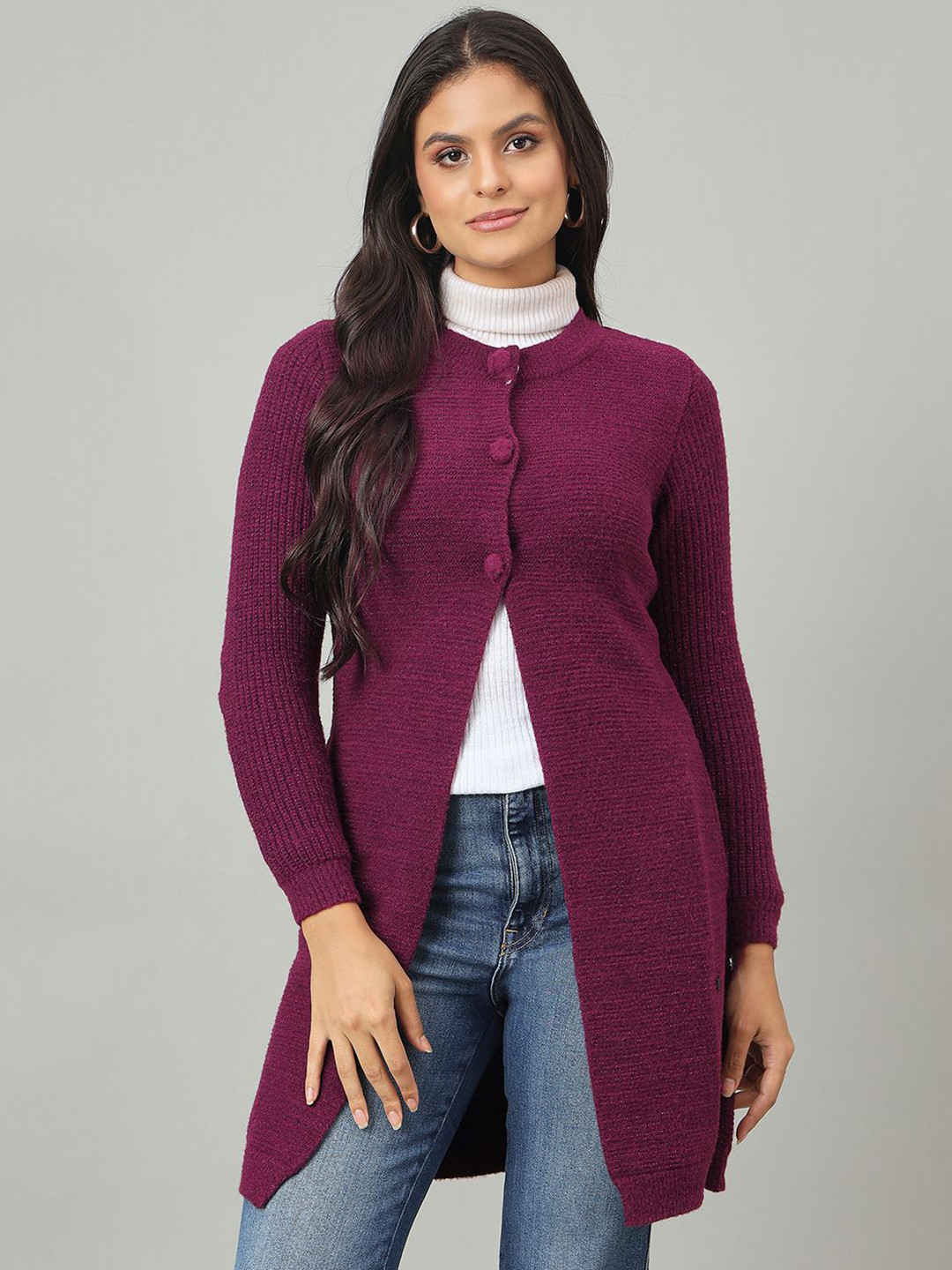 Duke Women Self Design Long Sleeves Fashion