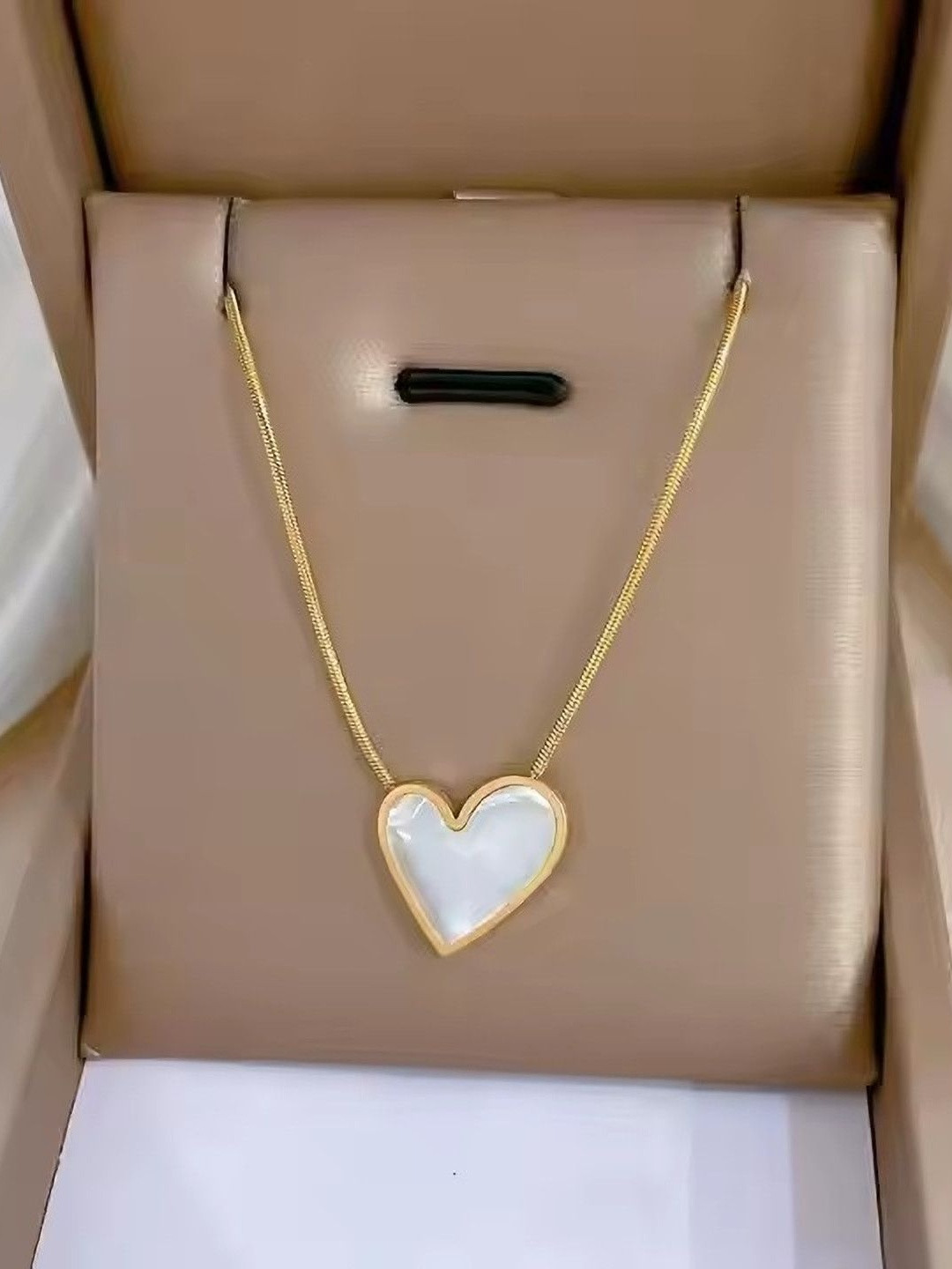 Nens Jwl Unisex Gold-Plated Zircon Stainless Steel  Necklace