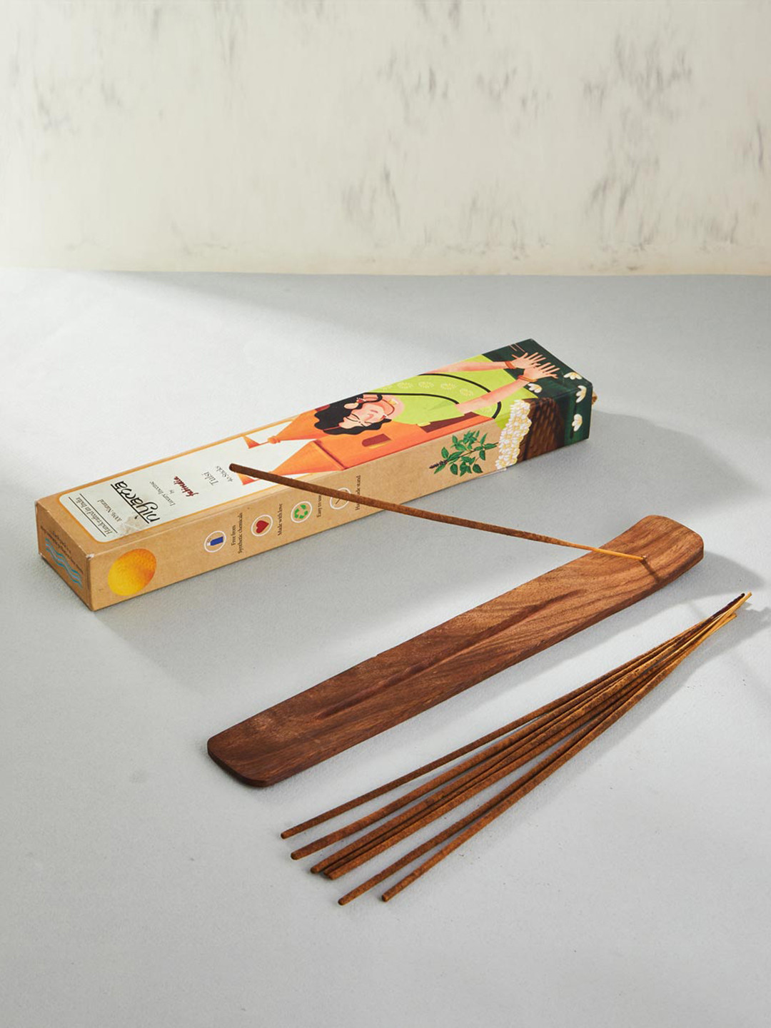Fabindia Set Of 40 Brown Loban Fragrance Incense Sticks