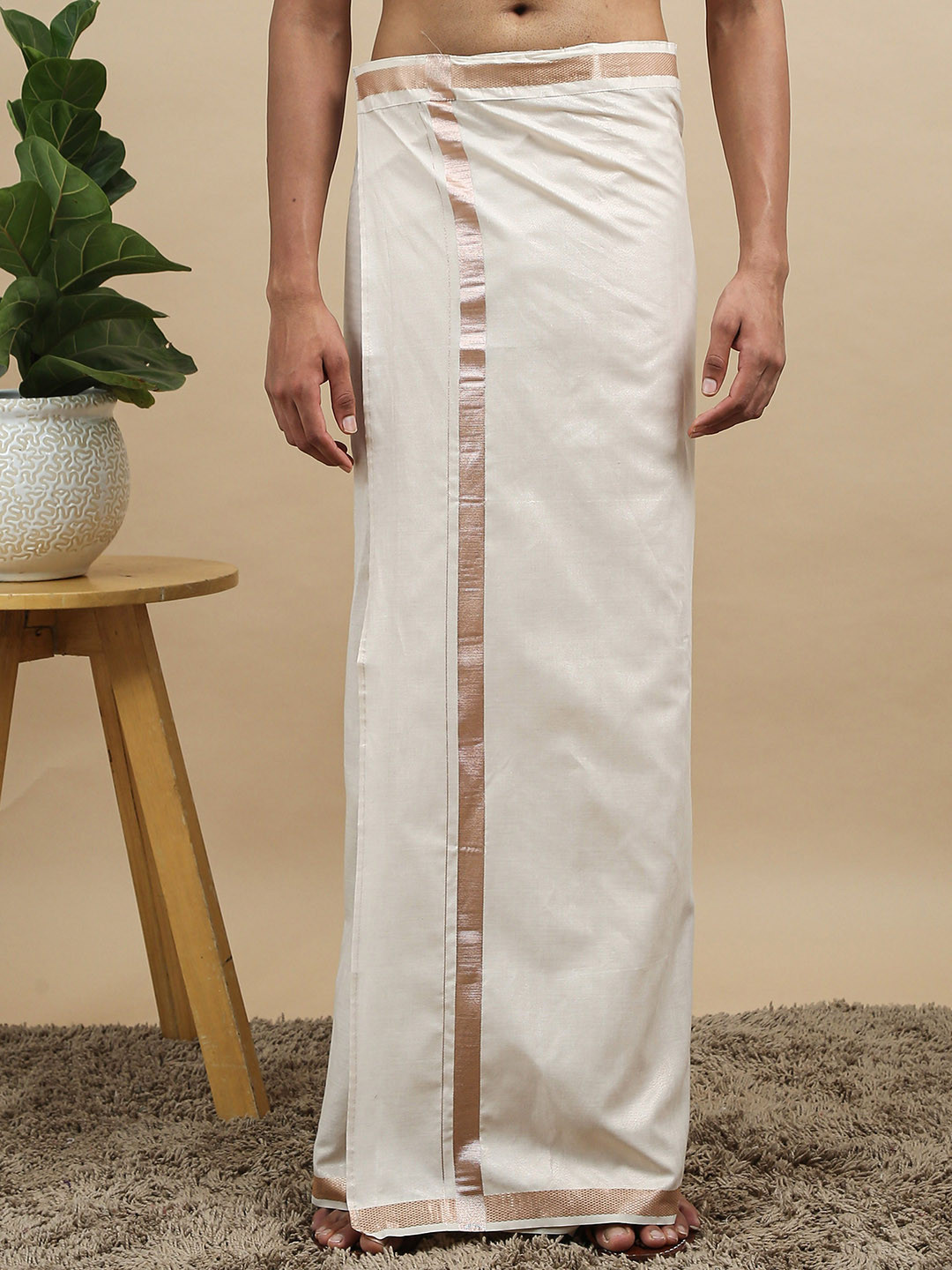 TATTVA Adjustable Pure Cotton Dhoti