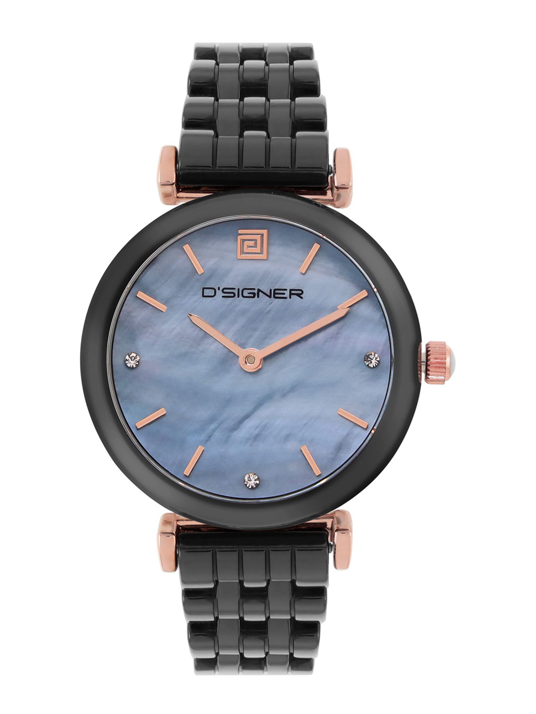 D'SIGNER Butterfly Clasp Women Dial & Stainless Steel Straps Analogue Watch 849RGBCRM.12L