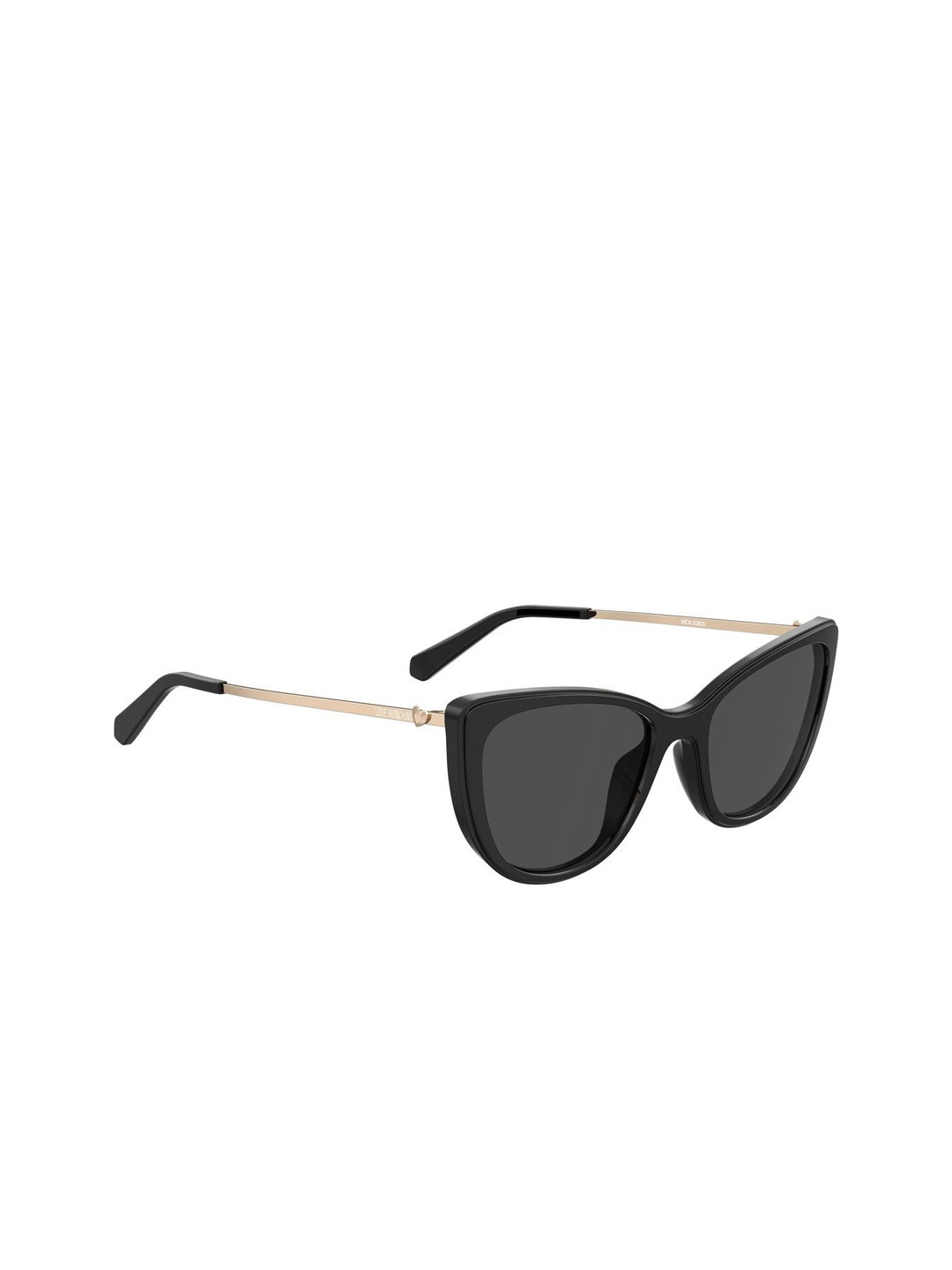 MOSCHINO LOVE Women Grey Lens & Black Cateye Sunglasses With UV Protected Lens