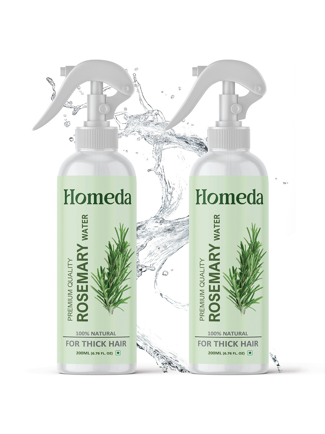 Homeda Set Of 2 Rosemary Hair Spray Water - 200ml Each