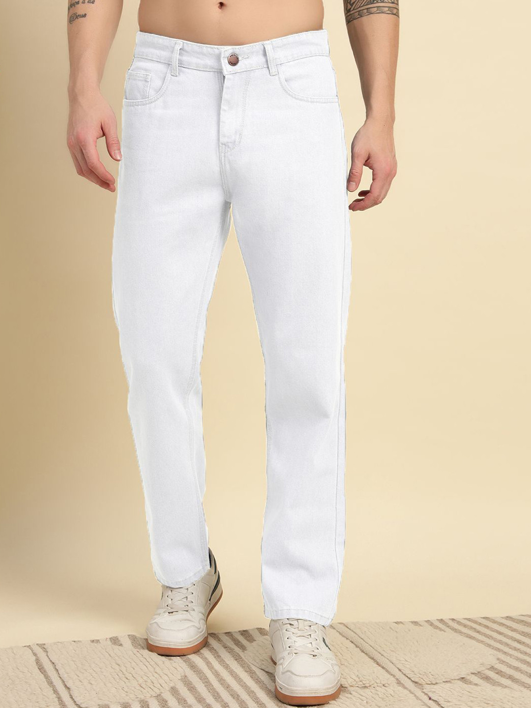 RAGZO Men Baggy Fit Mid-Rise Stretchable Cotton Jeans
