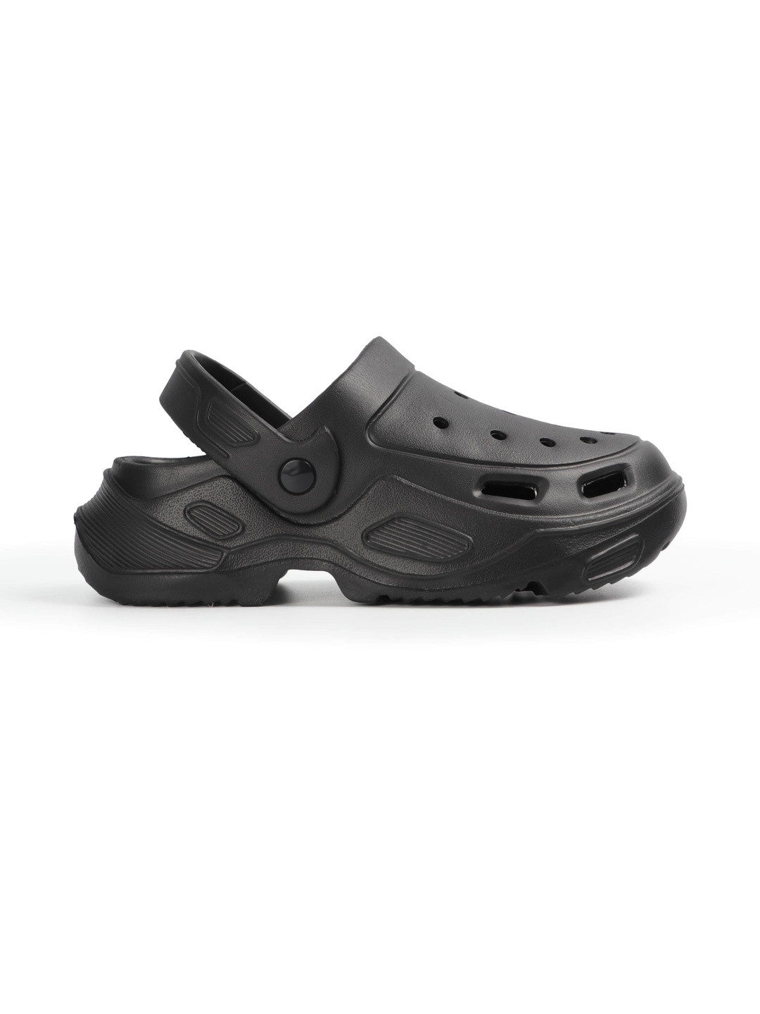 SPIFFERS Men Black Solid Rubber Darwin Casual Sliders
