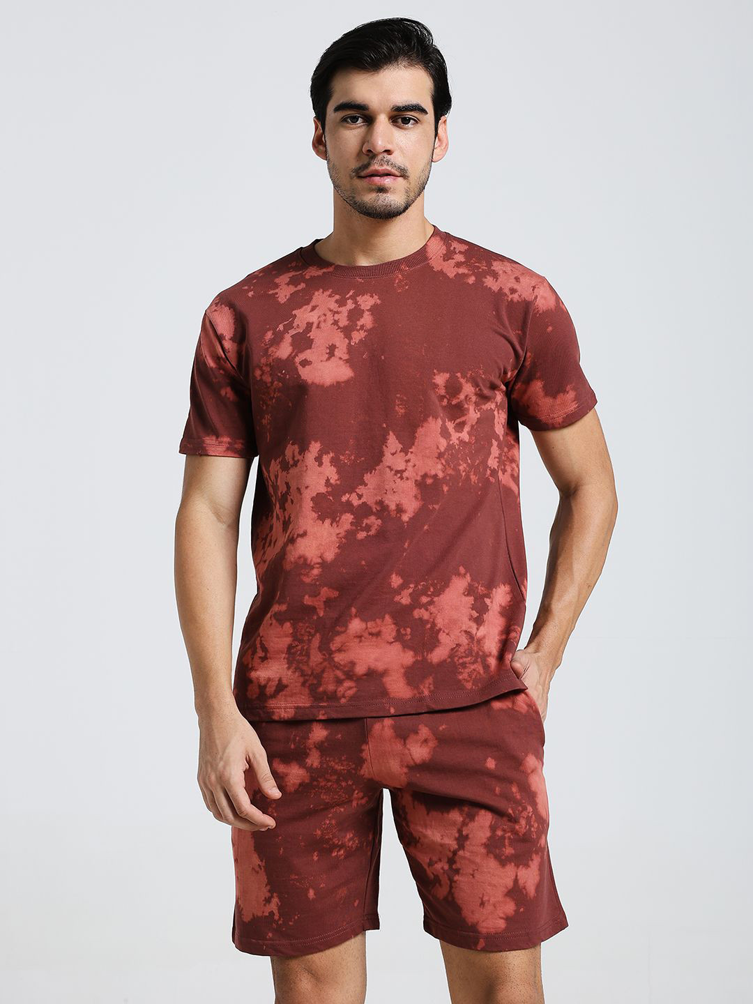 VOGAAN Printed Sports Shirt With Shorts