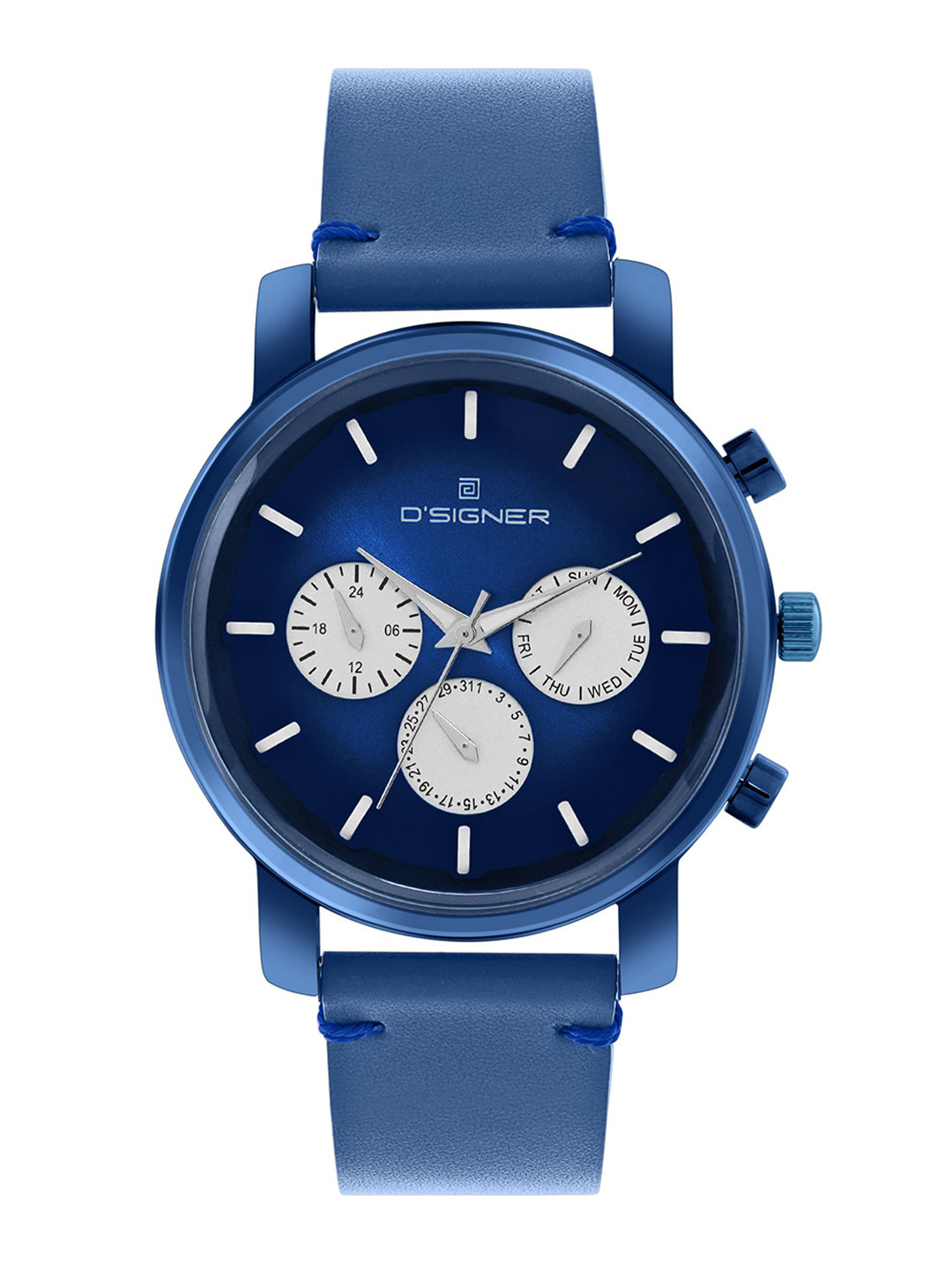 D'SIGNER Men Leather Straps Analogue Watch 823BLL.5G