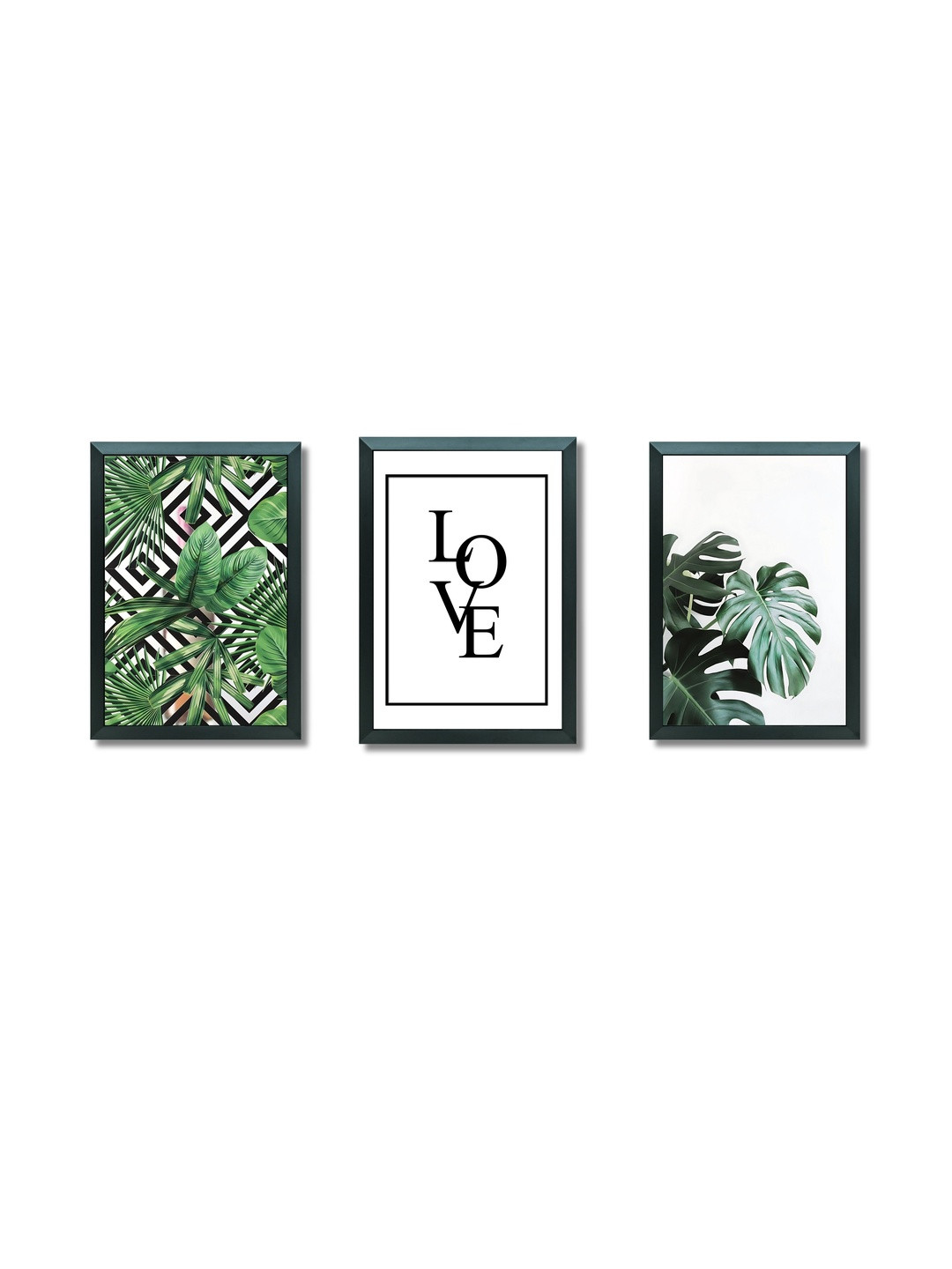 Aisha Decorz Set of 3 Canvas Wall Paintings