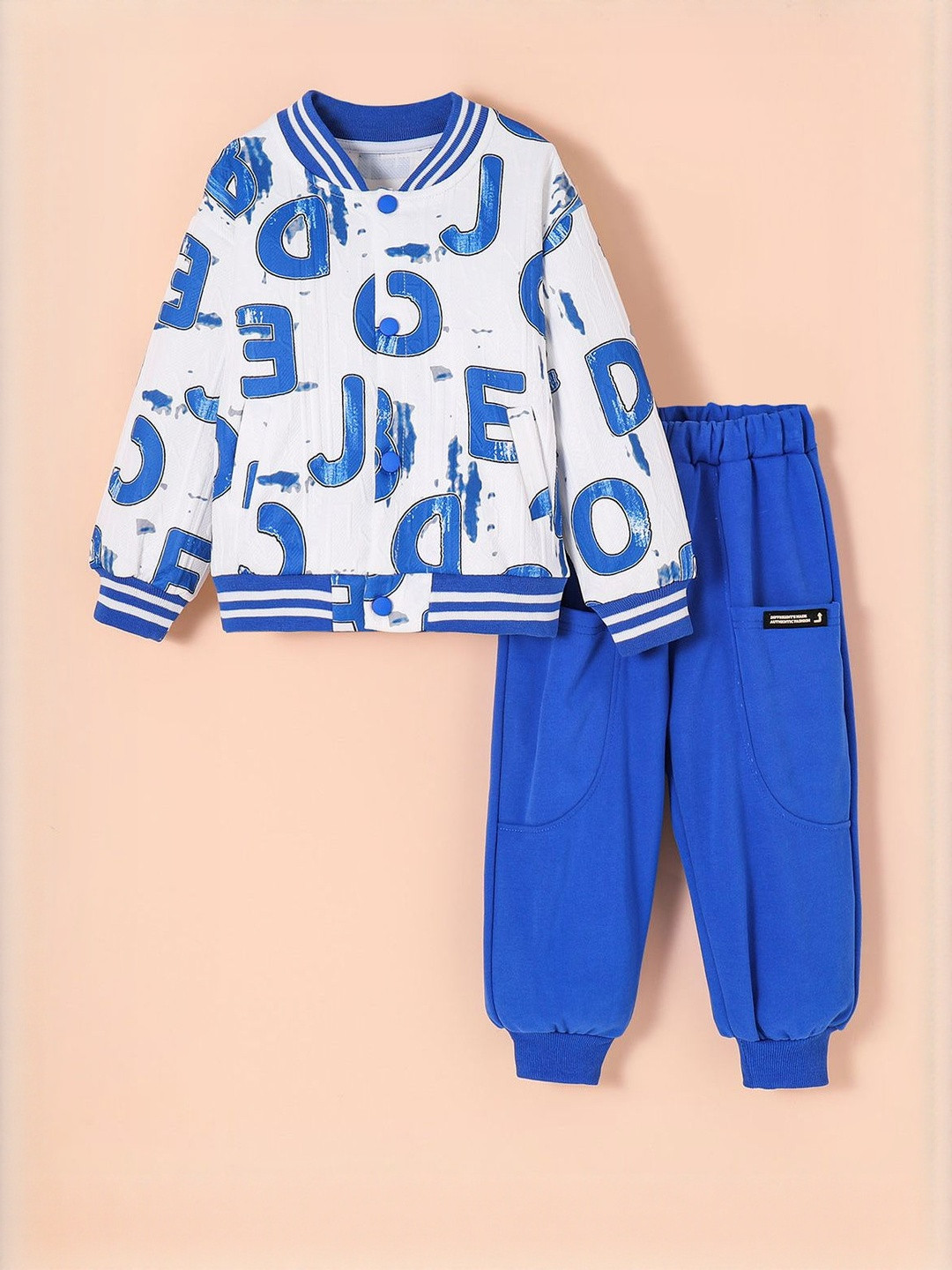 Hopscotch Boys 2 Piece Varsity Letter Jogger Set