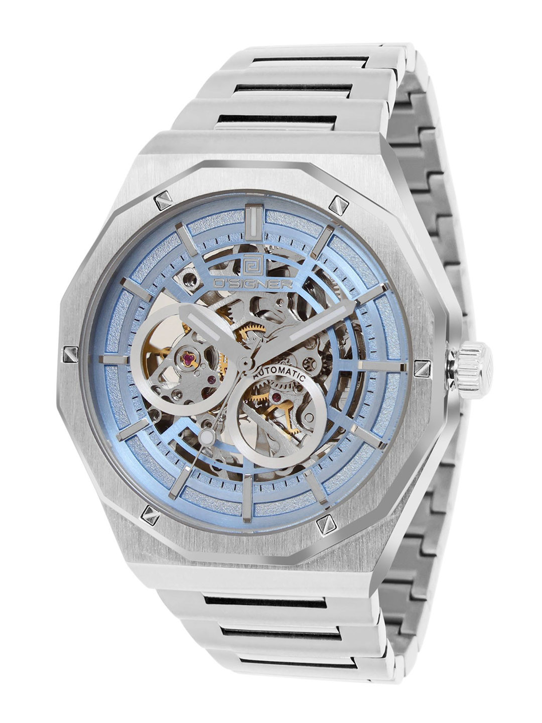D'SIGNER Men Skeleton Dial Analogue Automatic Motion Powered Watch 814SM.5G