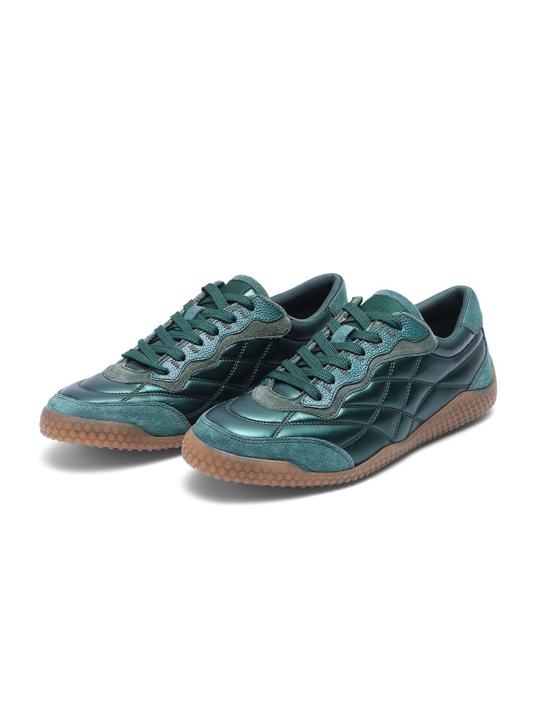 RARE RABBIT Men Woven Design Lace-Ups Sneakers Shoes