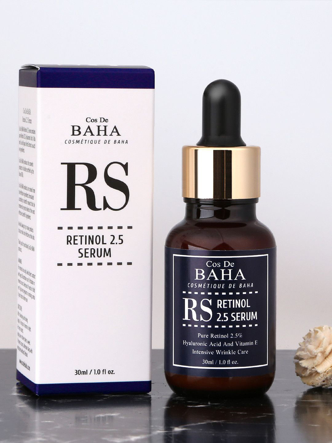 Cos de Baha 2.5% Retinol Rejuvenating Face Serum With Hyaluronic Acid & Vitamin E - 30 ml