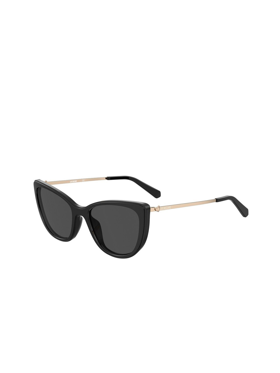 MOSCHINO LOVE Women Grey Lens & Black Cateye Sunglasses With UV Protected Lens