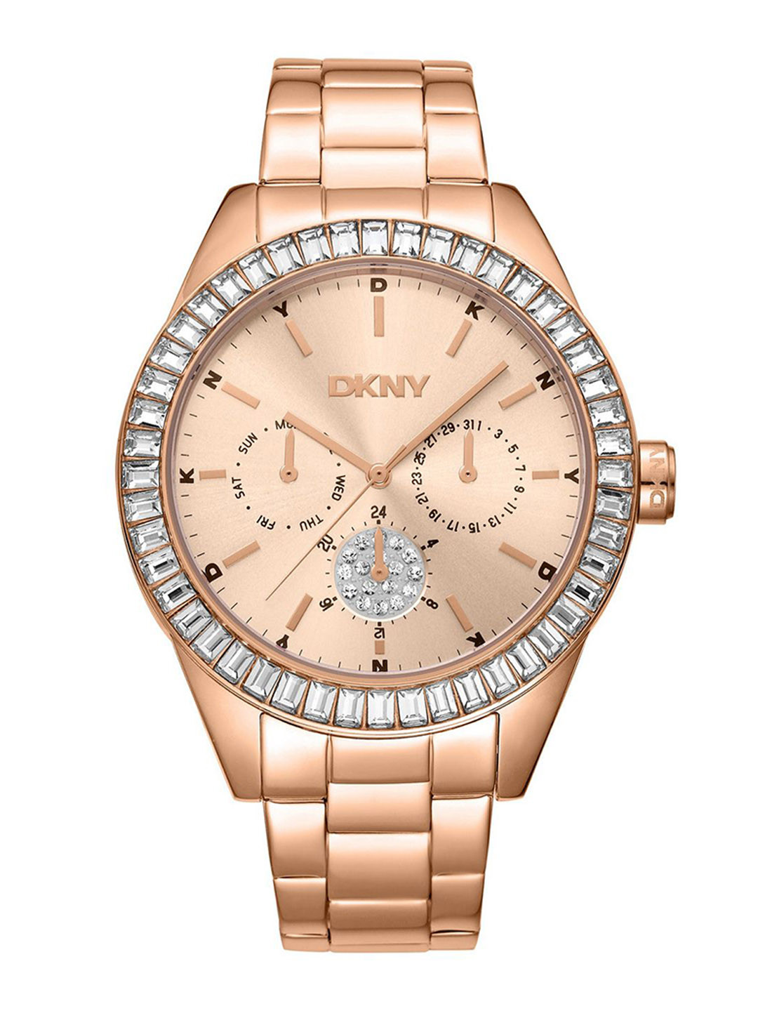 DKNY Nolita Multi Glitz Women Bracelet Style Analogue Multi Function Watch DK1L027M0065