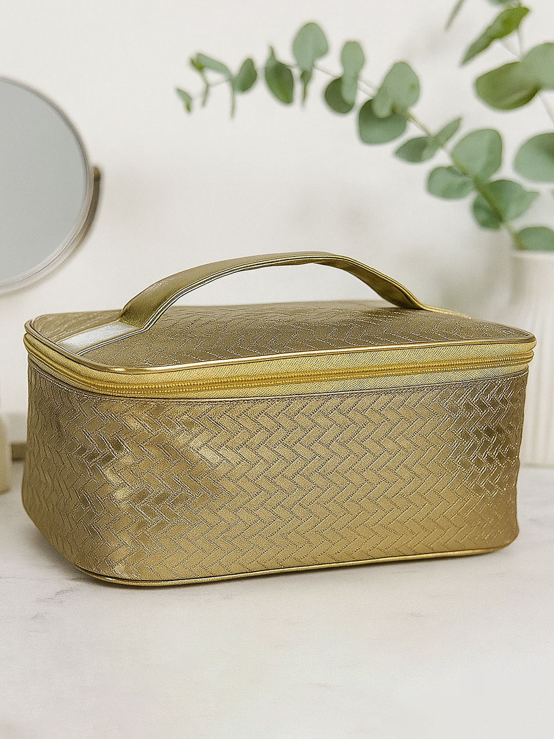 N A PURSE Textured Makeup Pouch