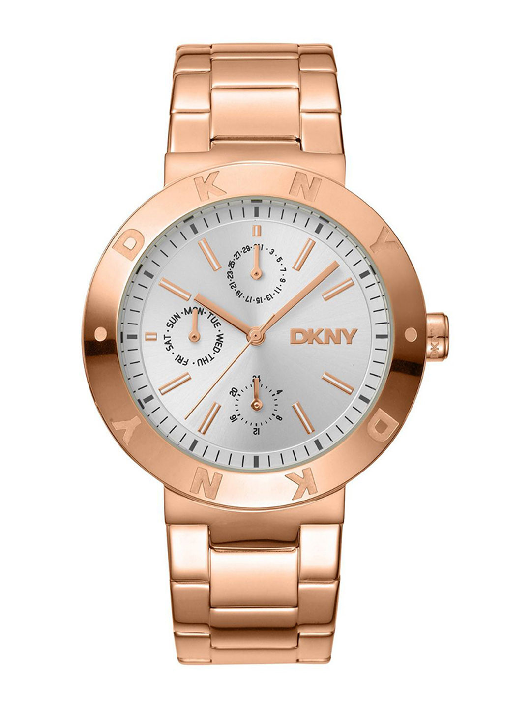 DKNY Women Eastside Maxi Bracelet Style Straps Analogue Multi Function Watch DK1L022M0045