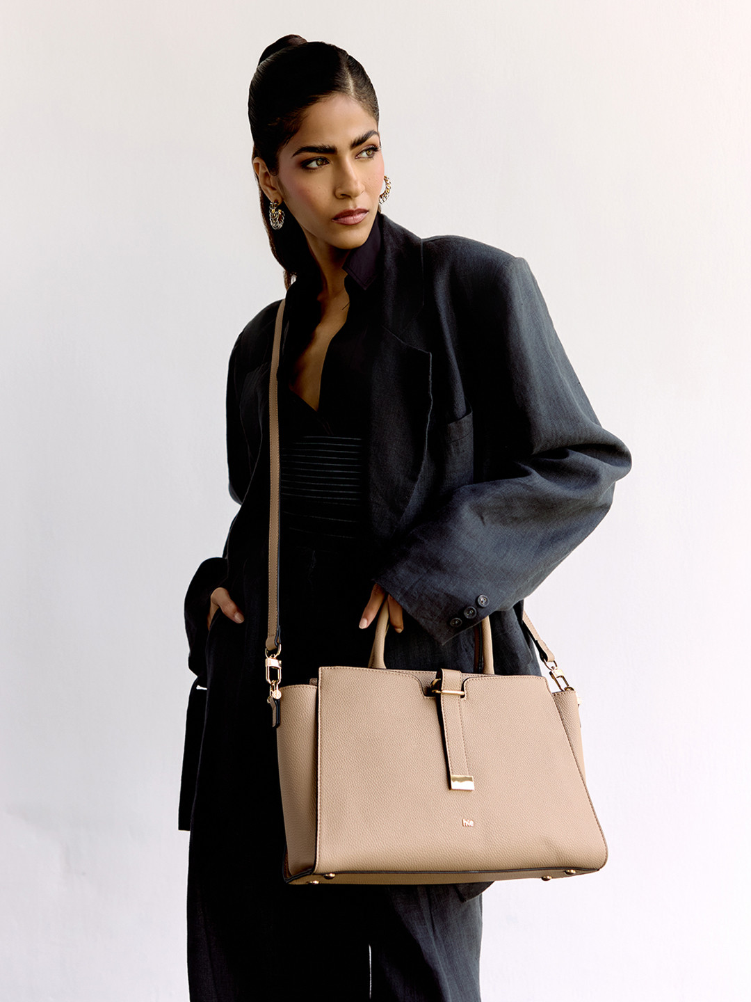 HIE Hie Verona Structured Satchel Bag