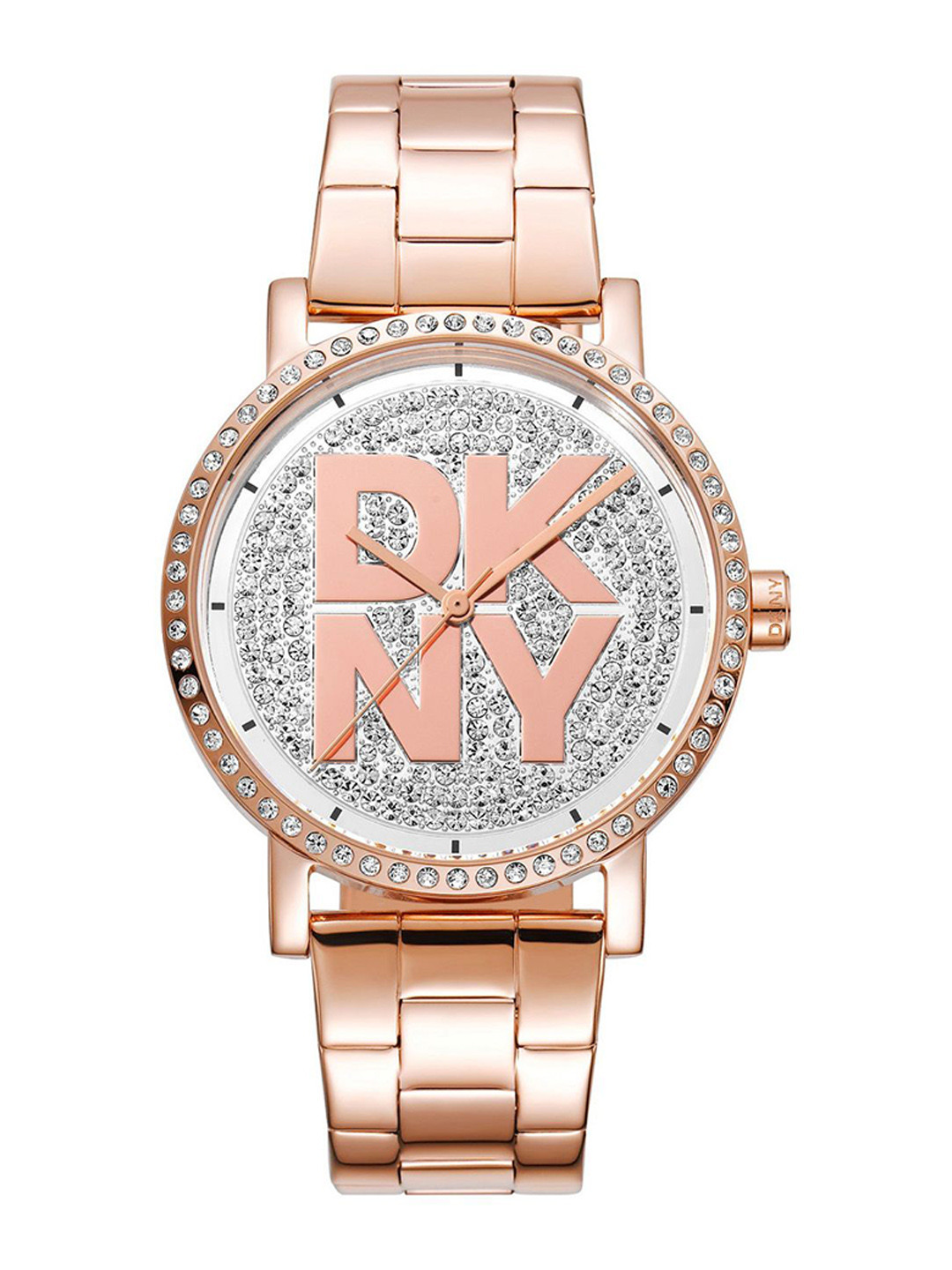 DKNY Soho Logo Women Brass Dial & Bracelet Style Straps Analogue Watch DK1L035M0225