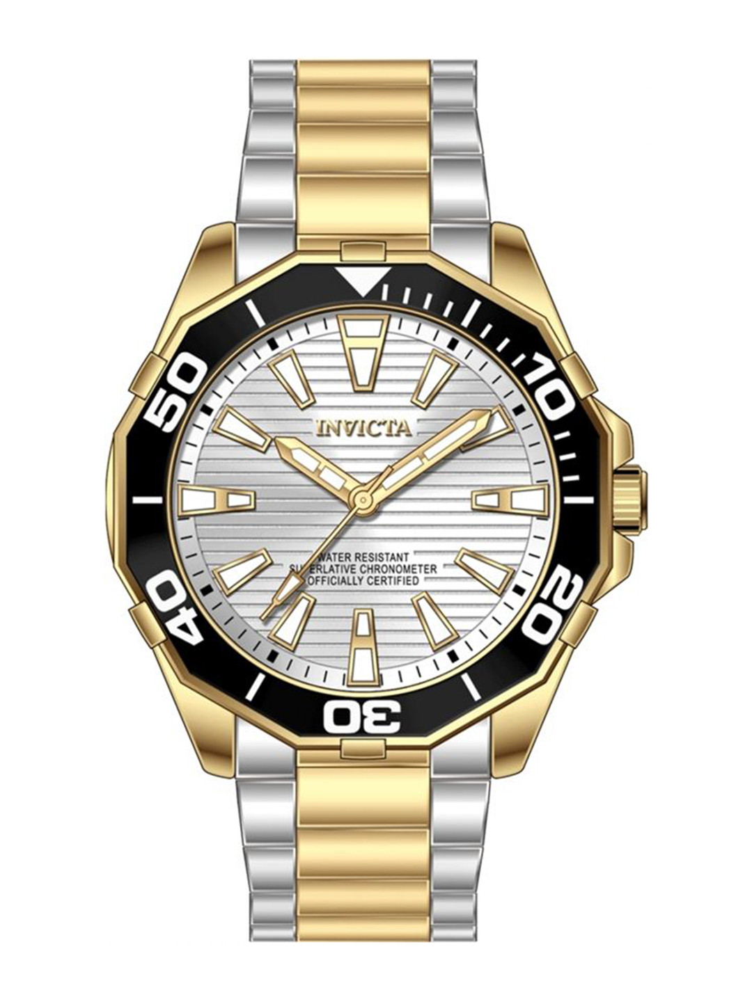 Invicta Men Dial & Stainless Steel Bracelet Style Straps Analogue Watch 69237