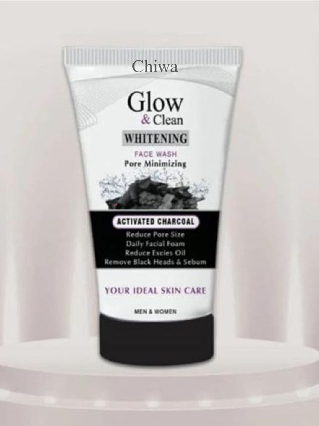 CHIWA Glow & Clean Pore Minimizing Face Wash With Activated Charcoal - 100 ml