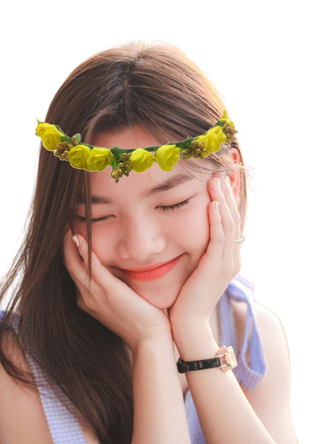 Loops n knots Women Floral Tiara Crown