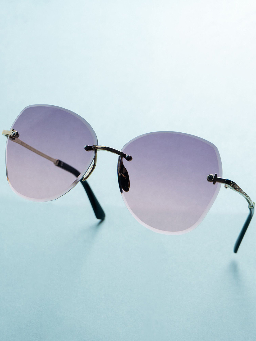 Leeway Unisex Rimless Square Sunglasses