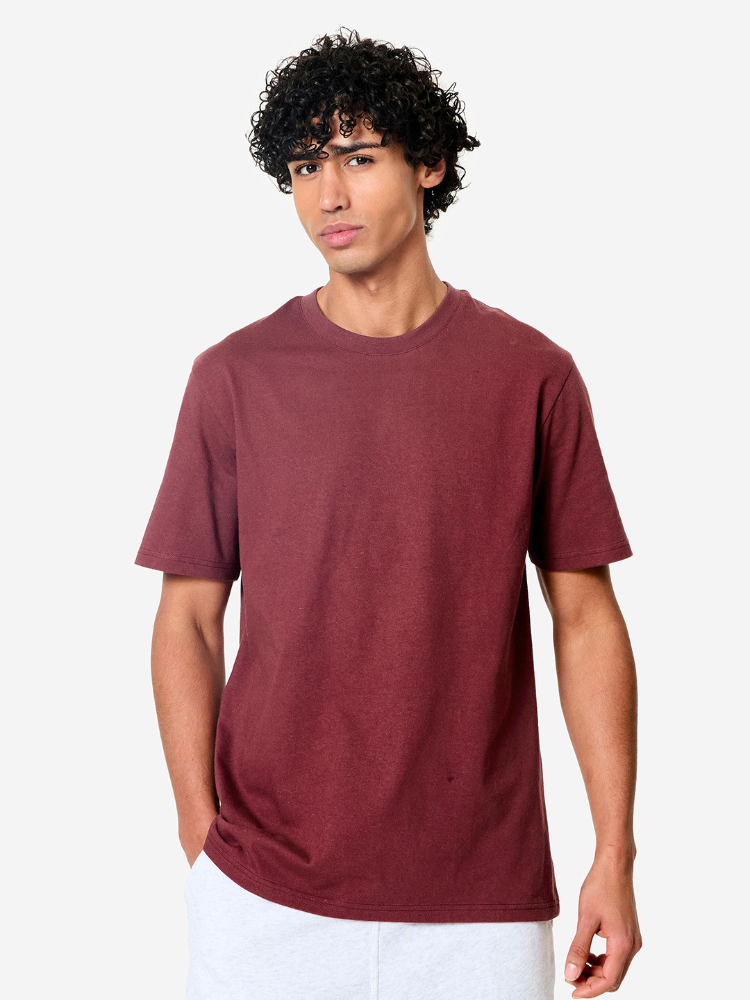 Decathlon Round Neck Cotton Fitness T-Shirt