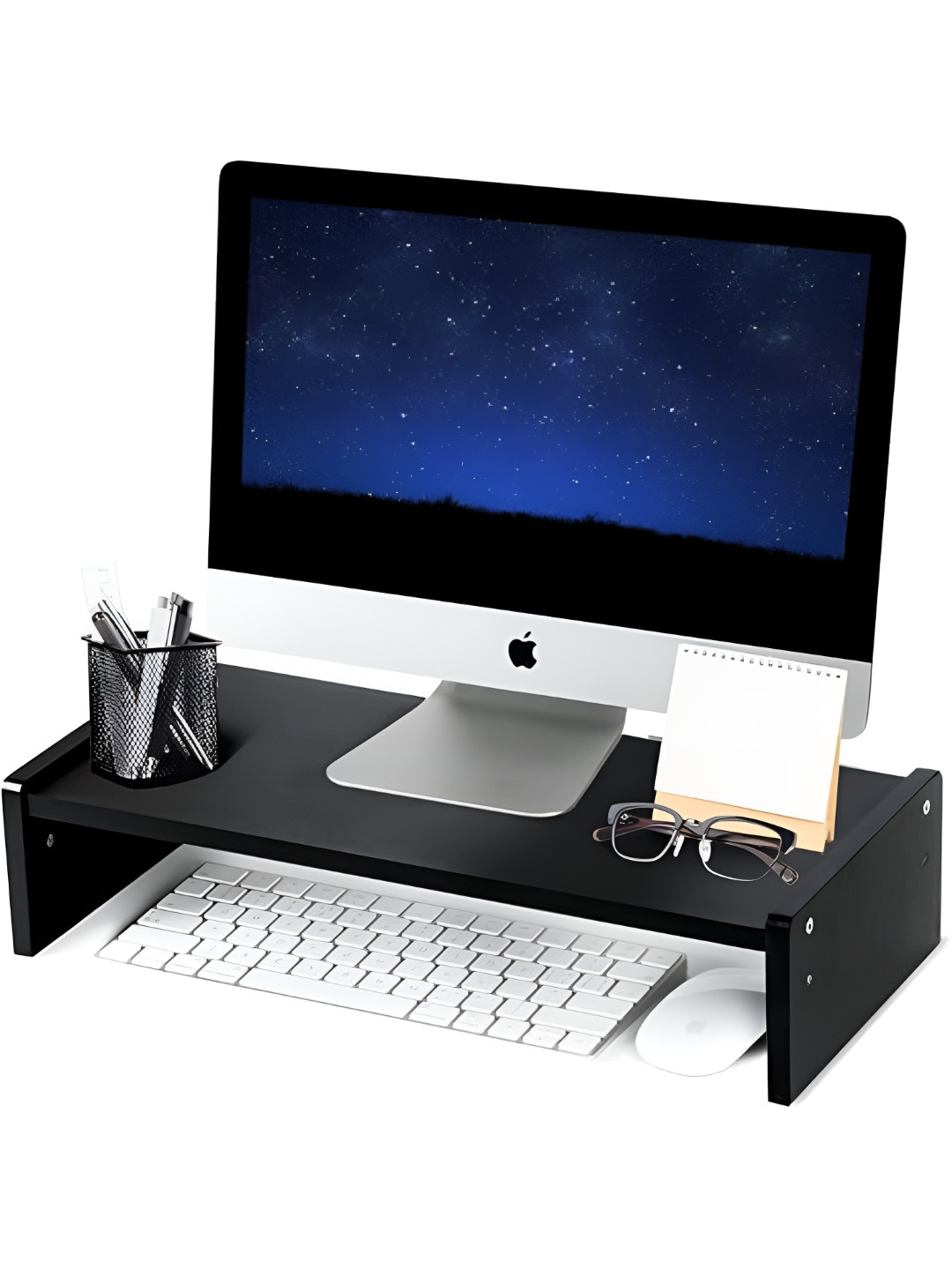 Home Sparkle Black Set of 1 Super Strong Desk Organiser Organisers