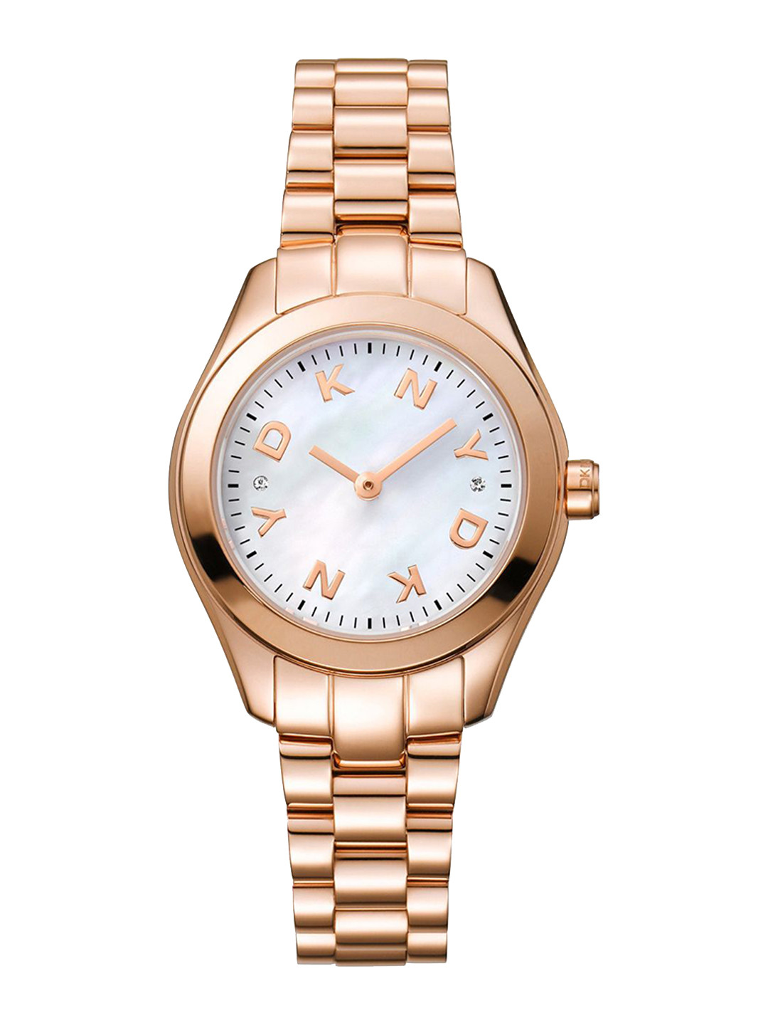 DKNY Astoria Logo Women Brass Dial & Bracelet Style Straps Analogue Watch DK1L033M0075
