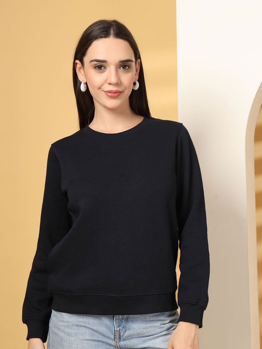 Thirty Threads Women Long Sleeves Sweatshirt