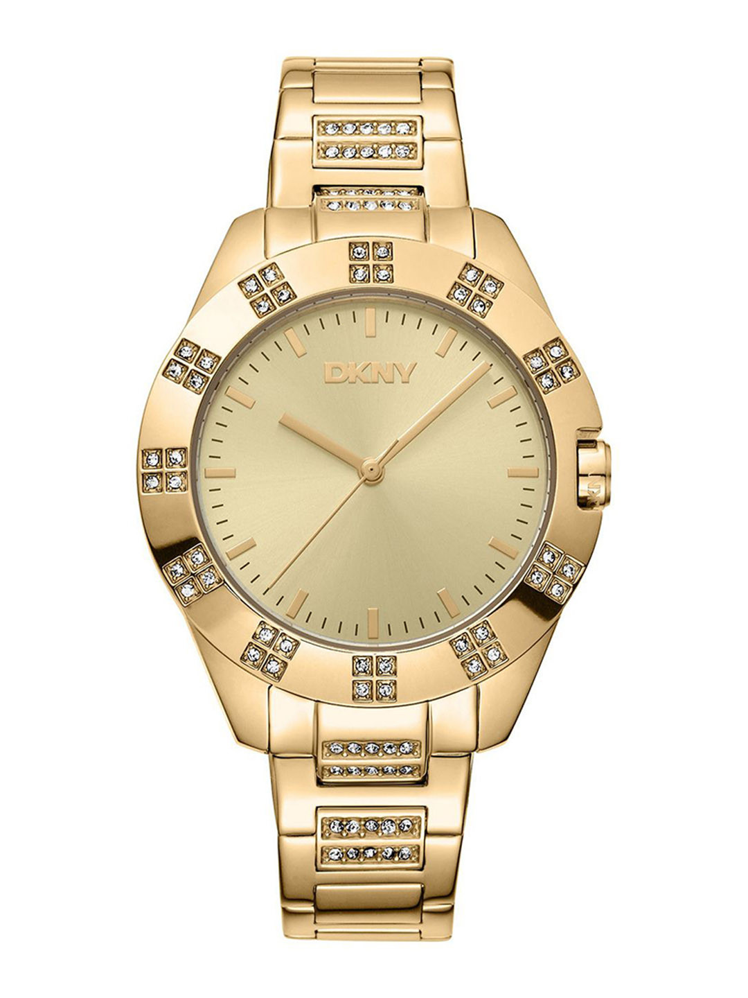 DKNY Park Ave Glitz Women Stainless Steel Bracelet Style Strap Analogue Watch DK1L019M0035