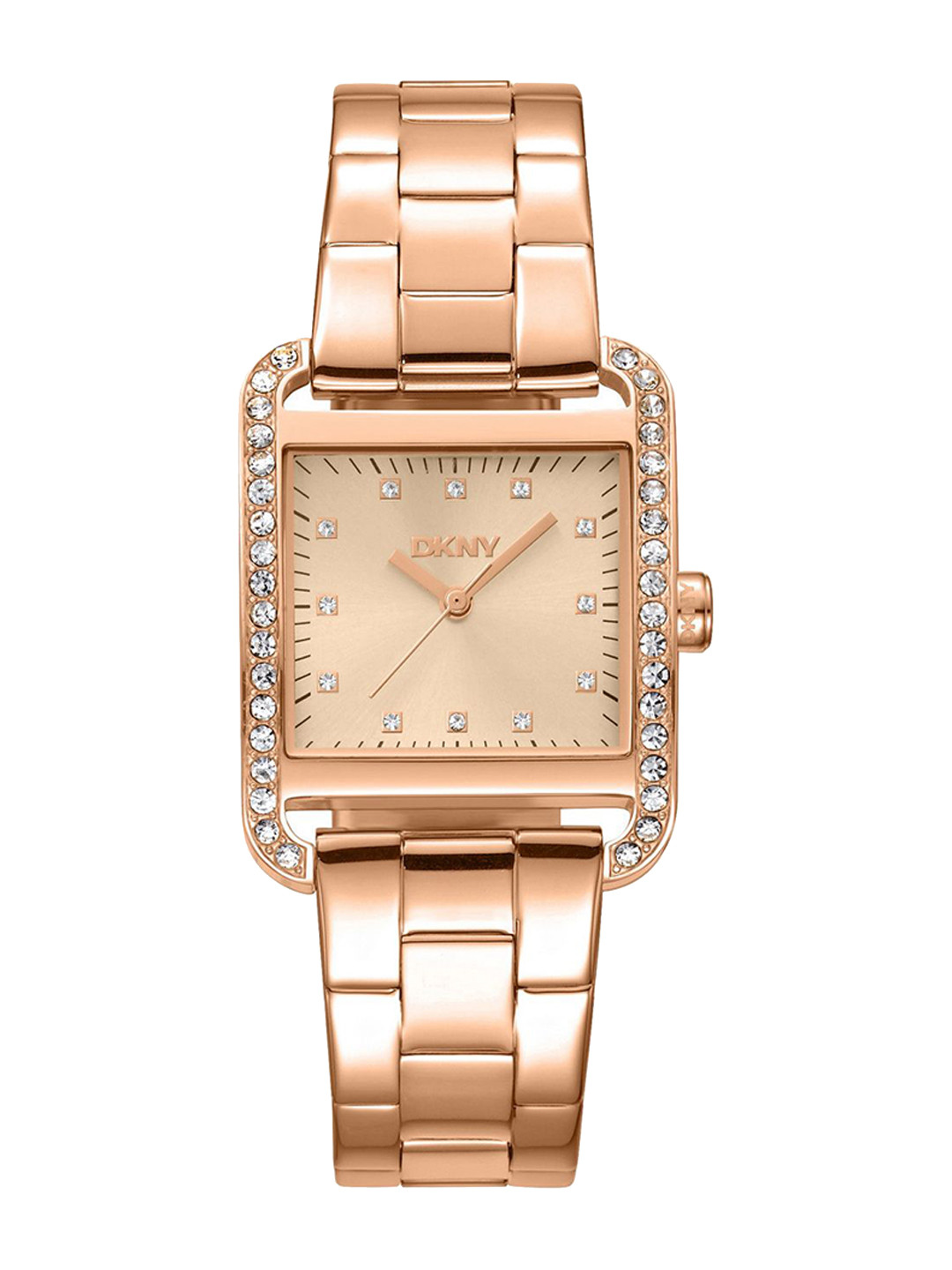 DKNY City Glitz Women Embellished Dial & Bracelet Style Straps Analogue Watch DK1L003M0035