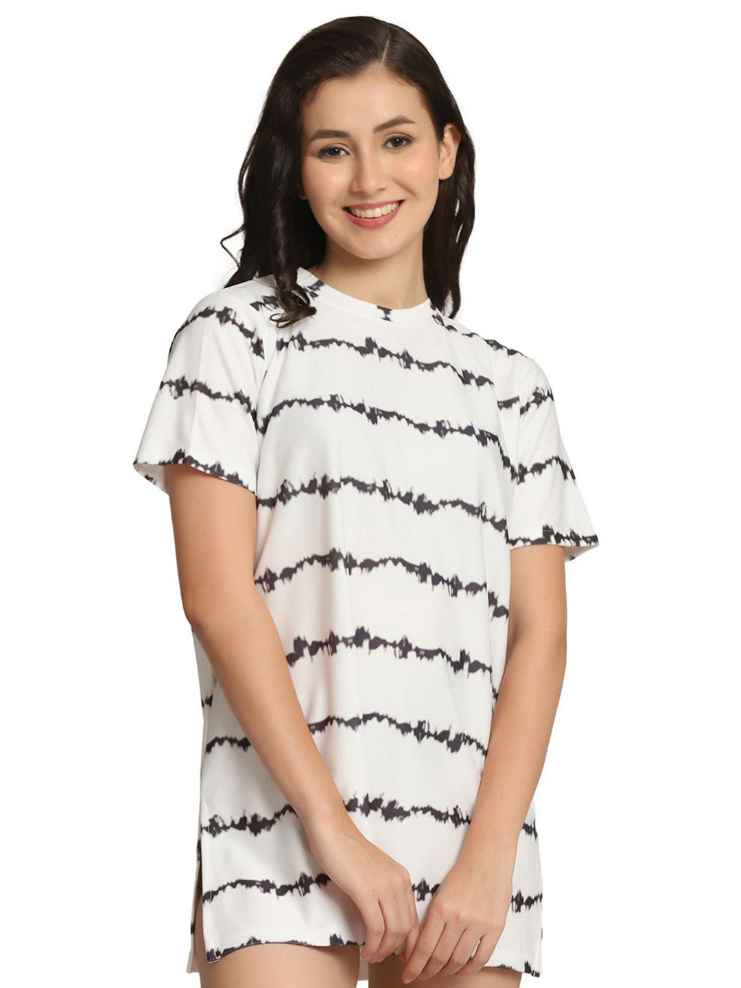 M&H Easy Women Dyed Round Neck T-shirt