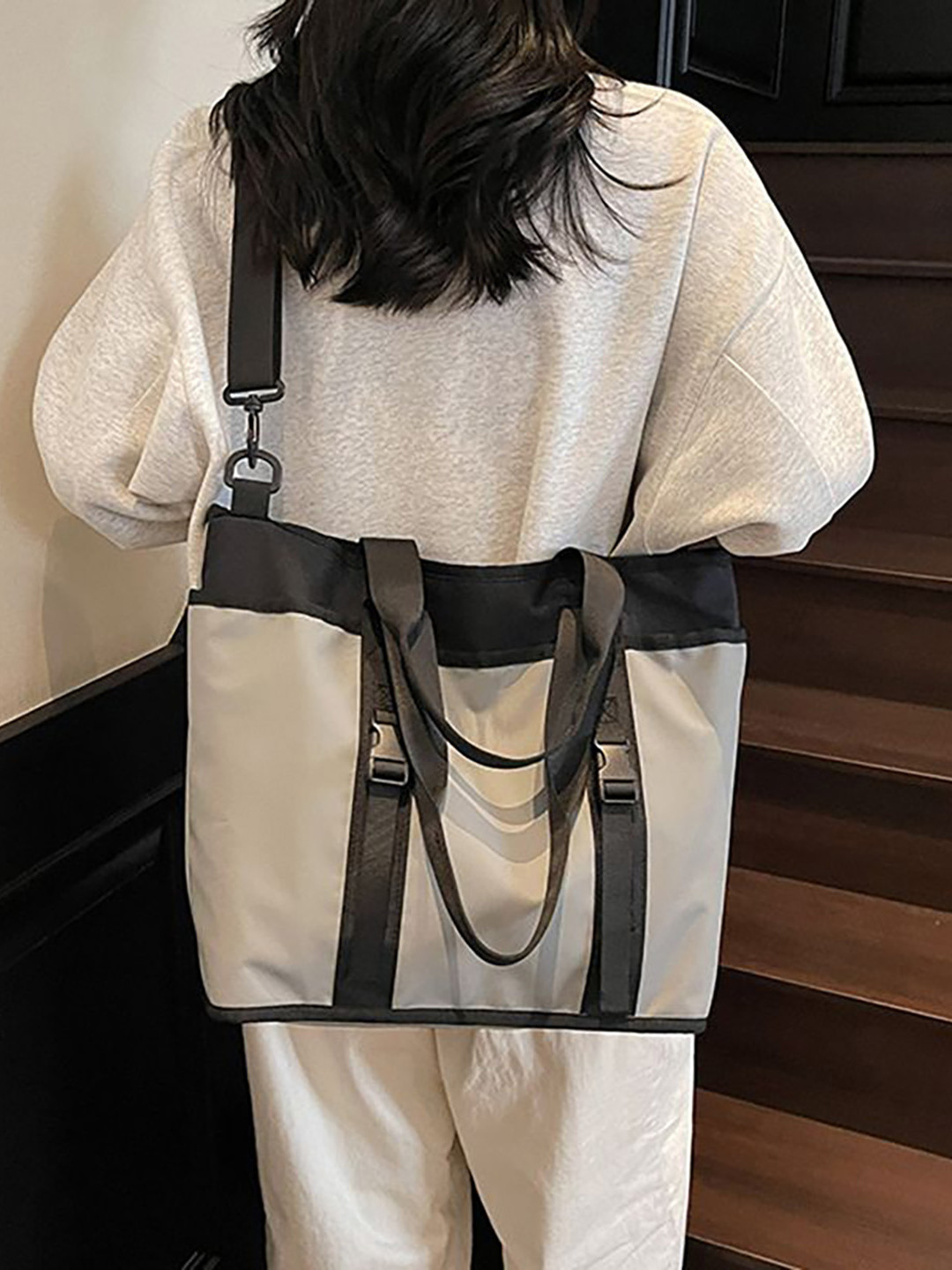 Mast & Harbour Men Colourblocked Structured Satchel Bag