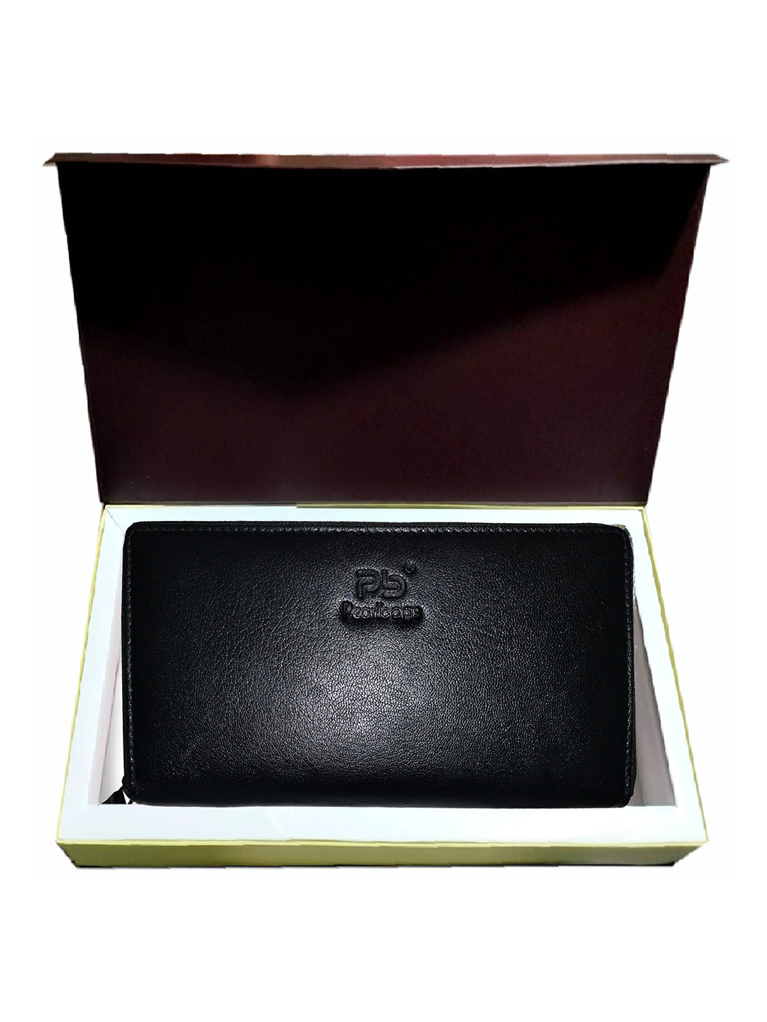 PB Pearlbags Women Leather Bi- Fold 10 Card Slots Wallet