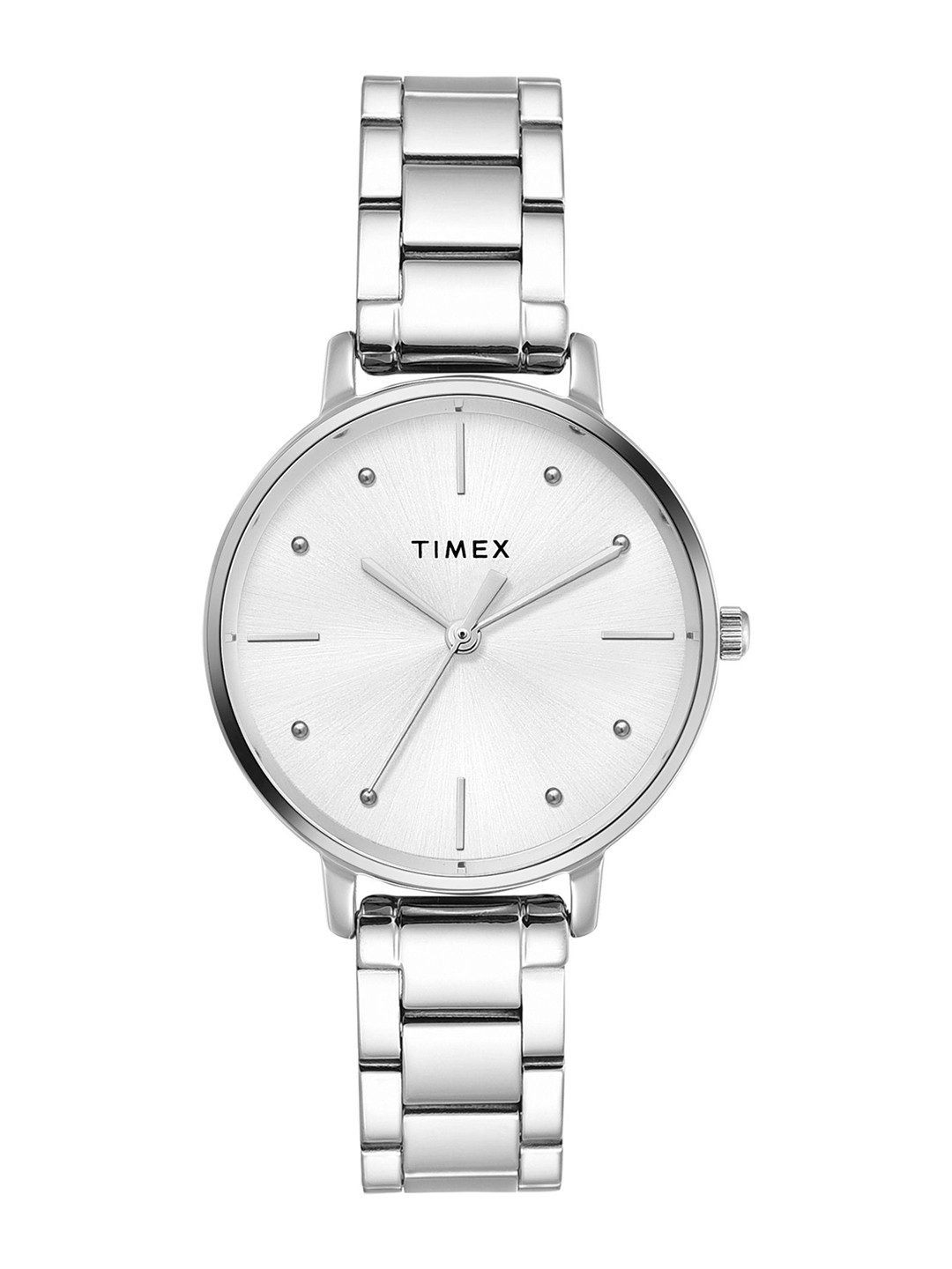 Timex Trendline Round 21mm Silver Dial Analog Women Watch - TWEL15823